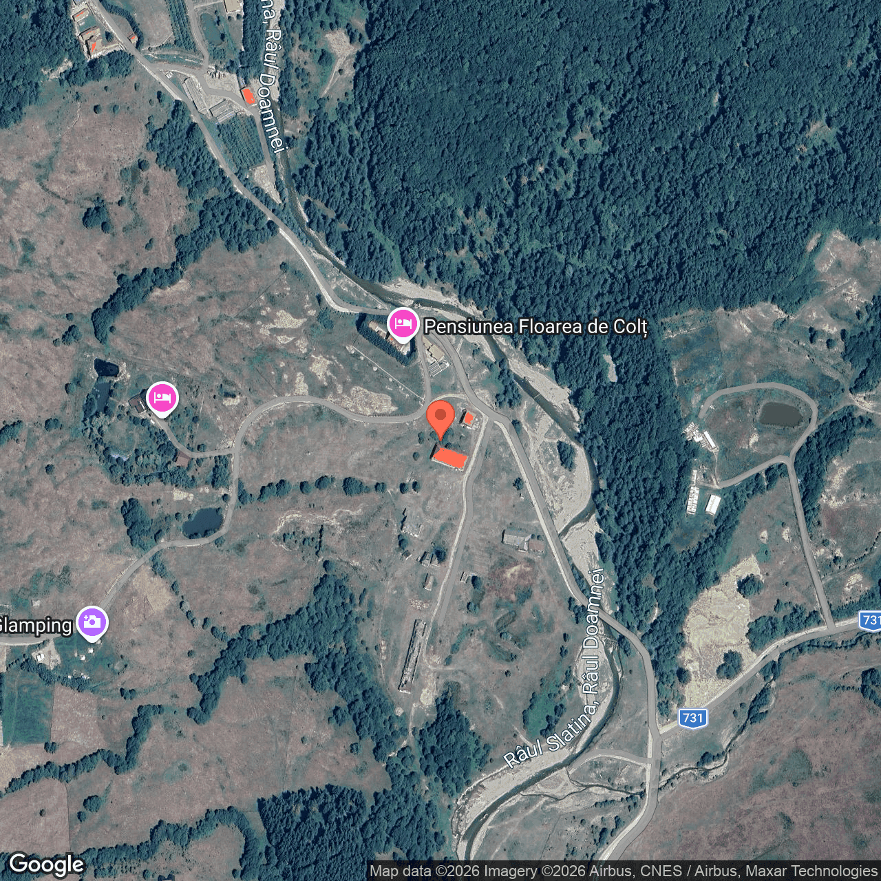 Poza harta hybrid, zoom 16, adresa Nucsoara Arges, , judetul