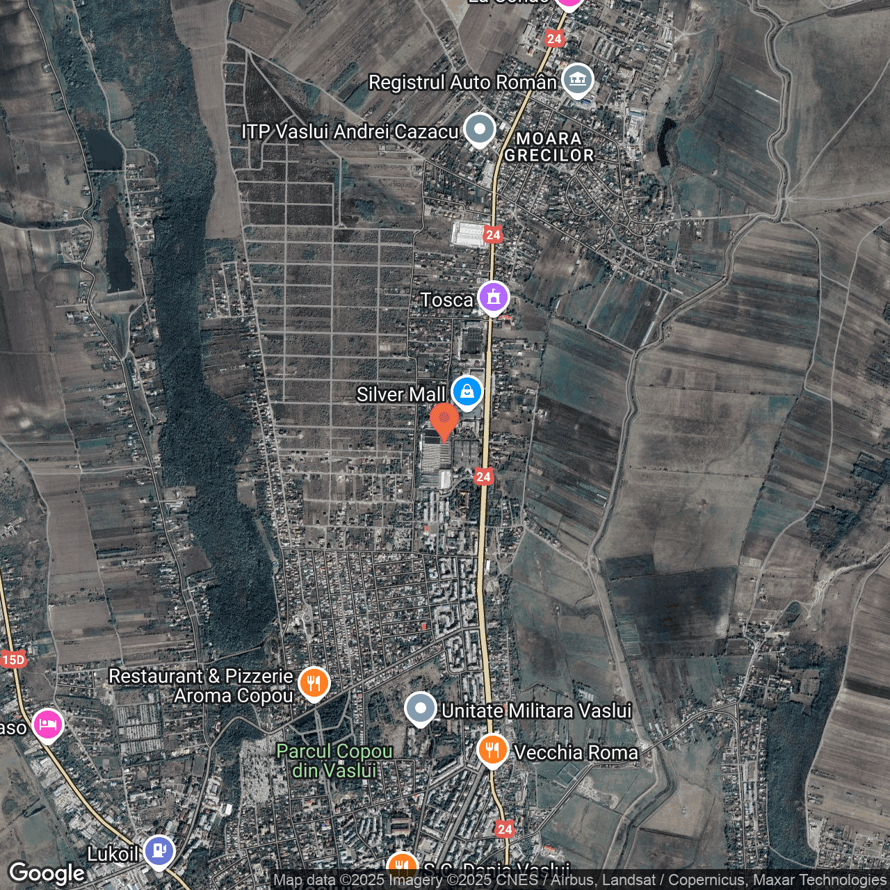 Poza harta hybrid, zoom 14, adresa Vaslui, str. Ștefan cel Mare, nr.273, , judetul