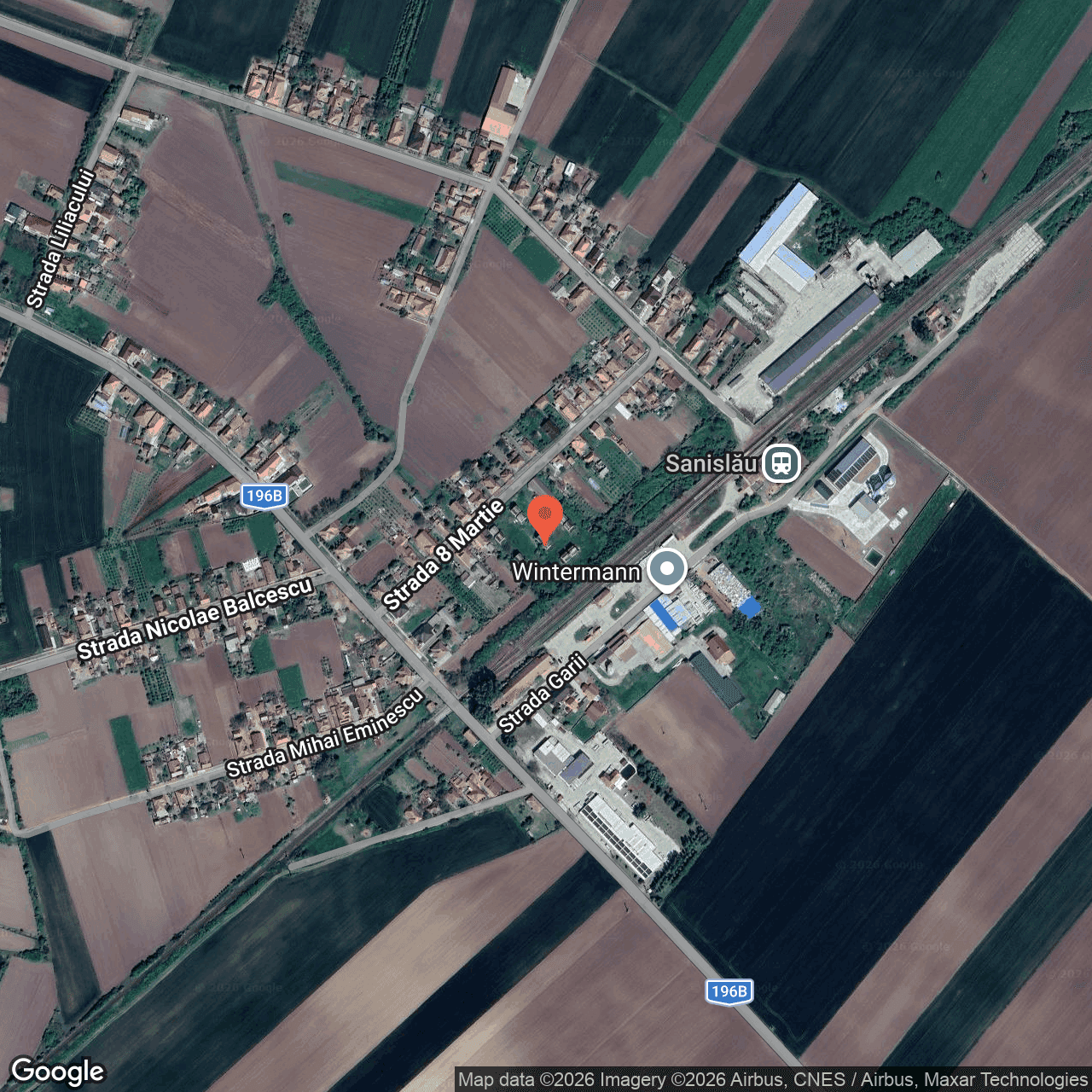 Poza harta hybrid, zoom 16, adresa Sanislau Satu Mare, , judetul