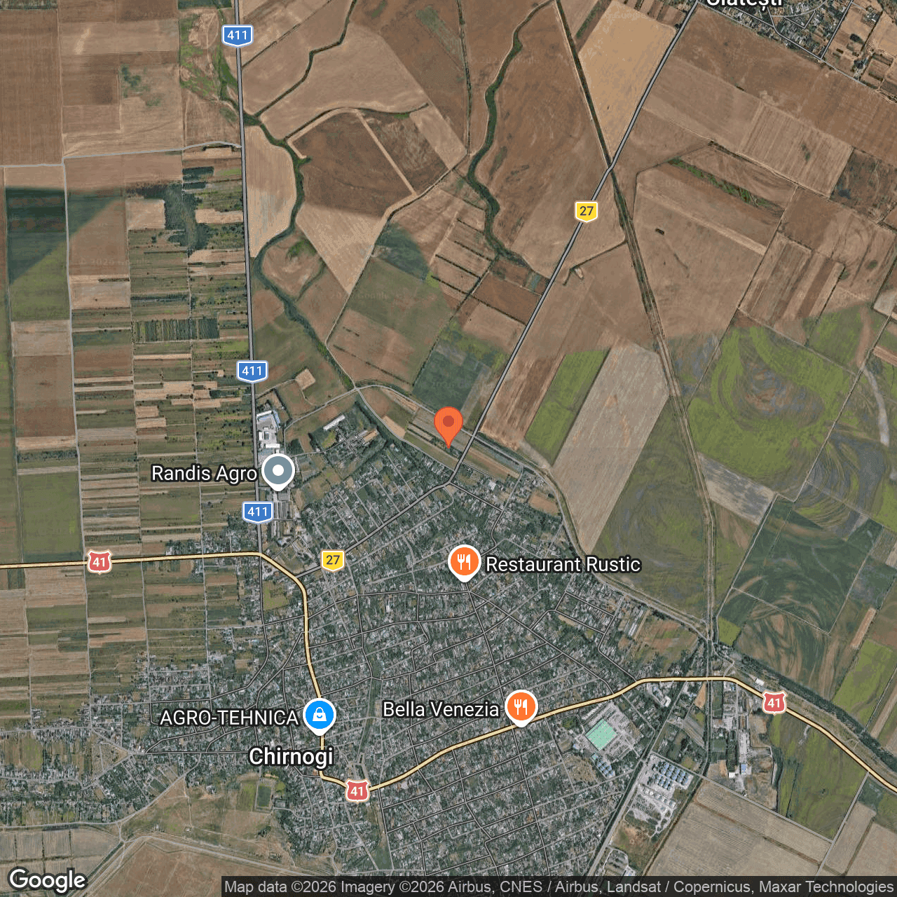 Poza harta hybrid, zoom 14, adresa Chirnogi, Jud.Calarasi , , judetul