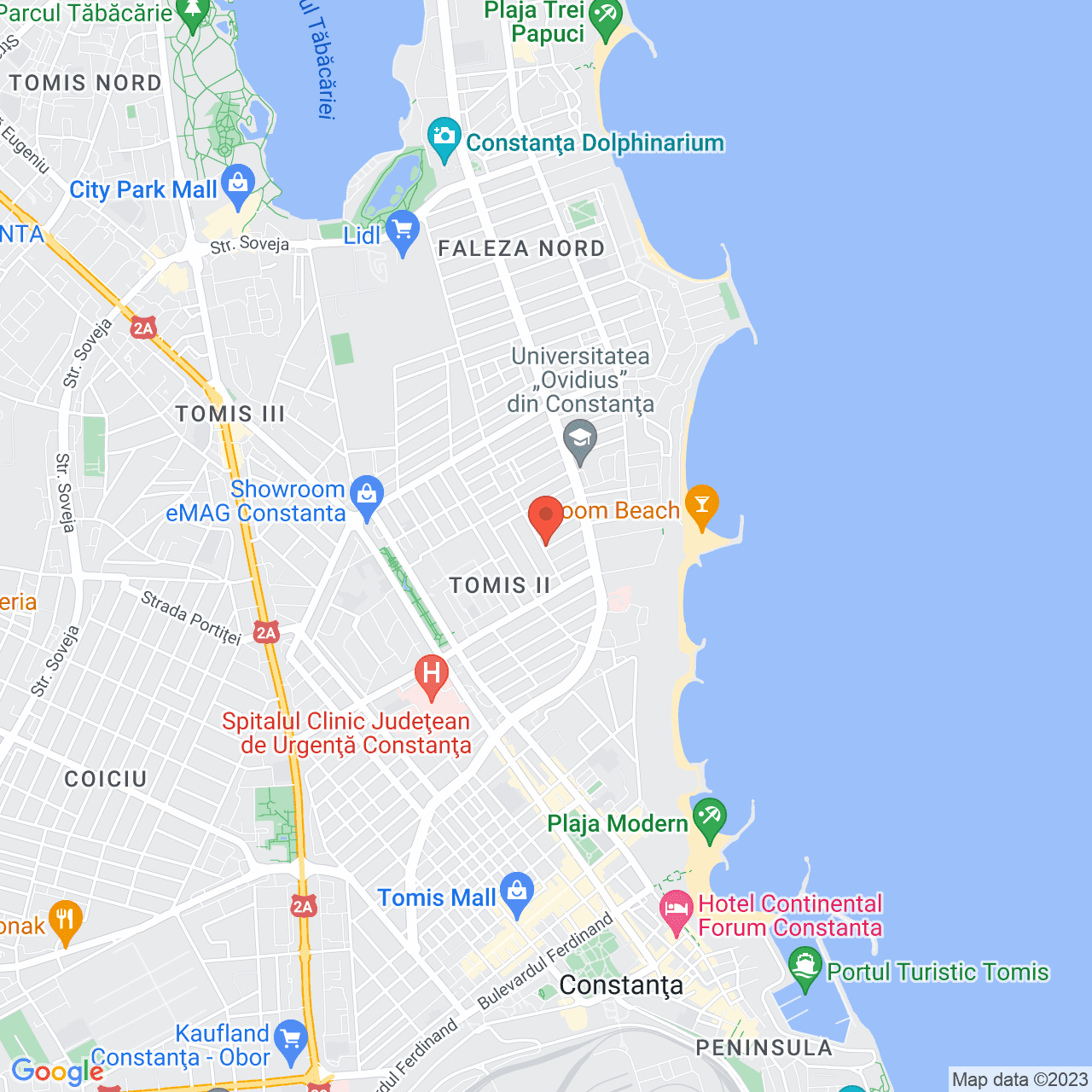 Poza harta streetview, zoom 14, adresa Chiliei 14 Constanta, , judetul