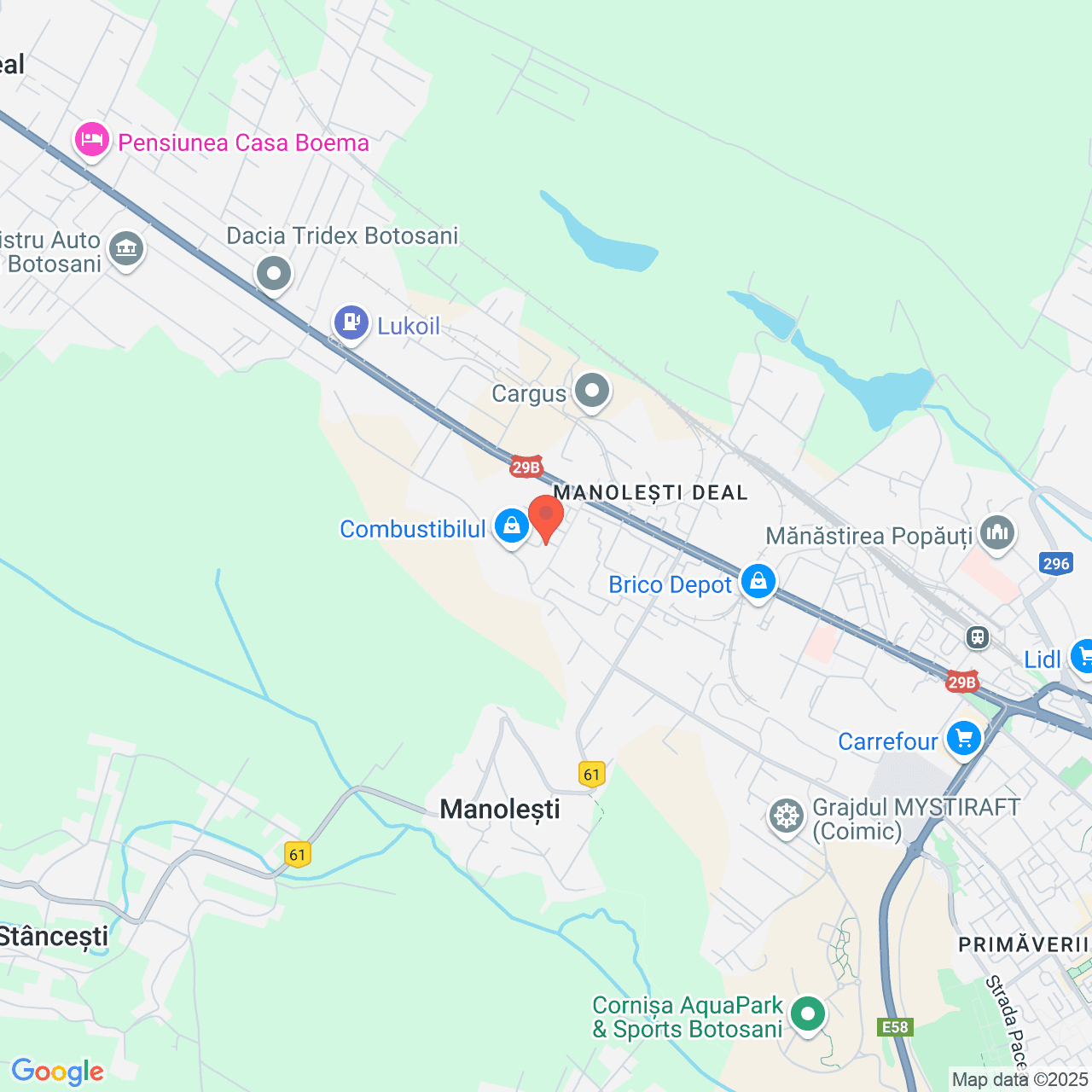 Poza harta streetview, zoom 14, adresa Botosani, str. Cornisa nr.10, , judetul