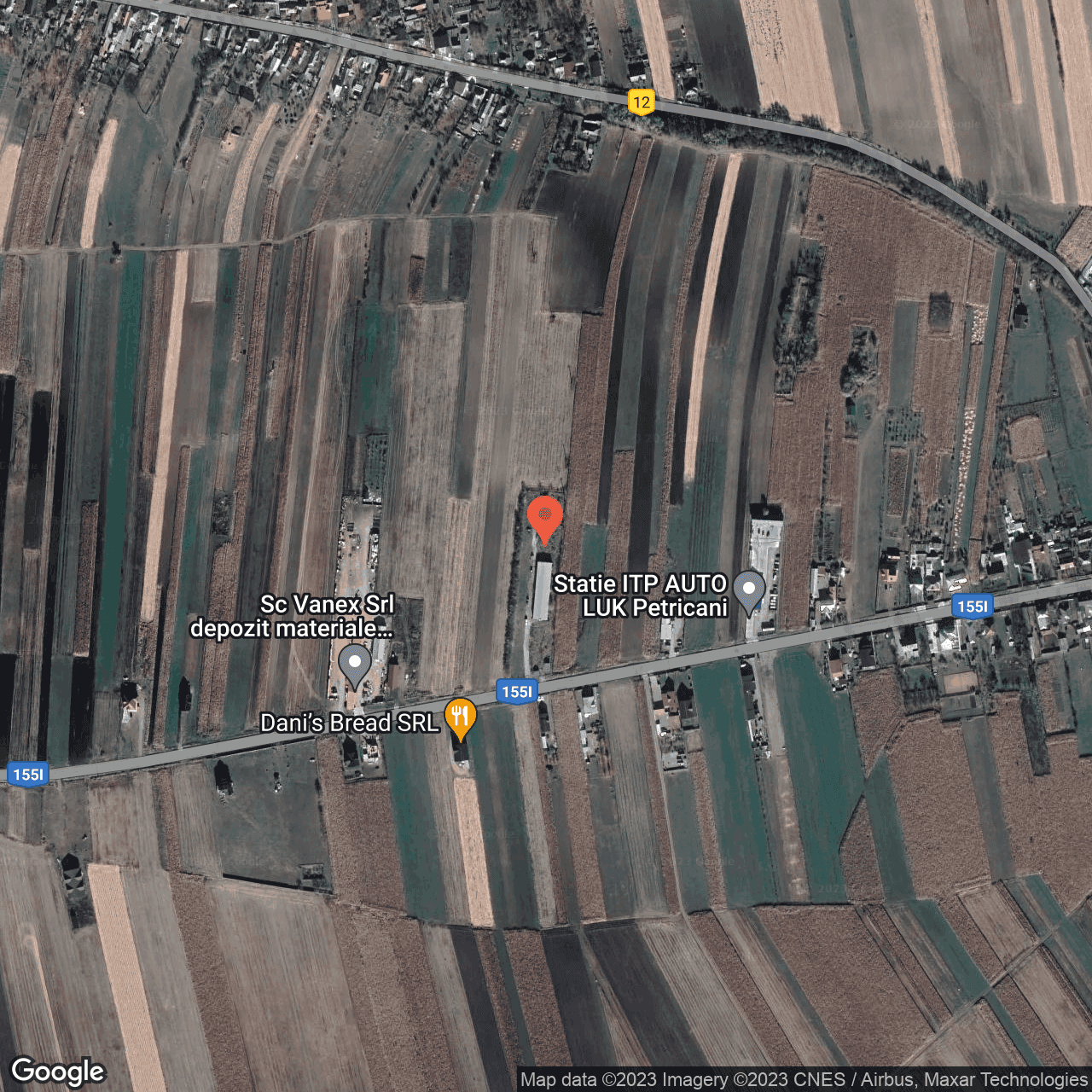 Poza harta hybrid, zoom 16, adresa Petricani, Neamt, , judetul