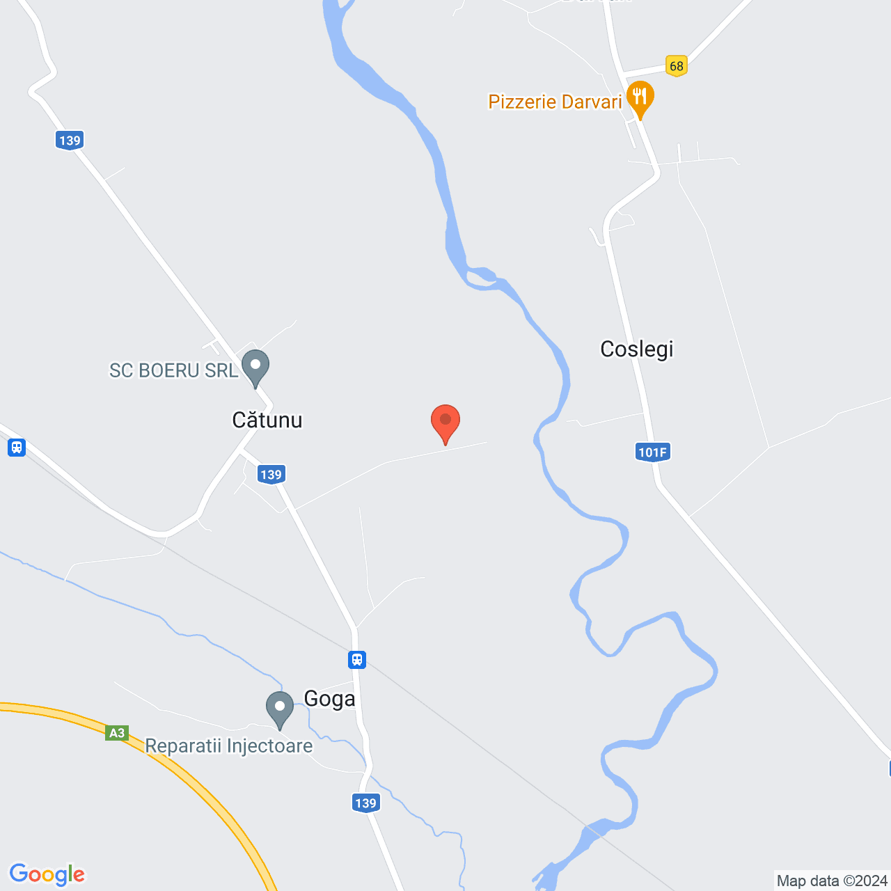 Poza harta streetview, zoom 14, adresa Berceni, sat Catunu, str. George Toparceanu, nr. 5, jud. Prahova, , judetul