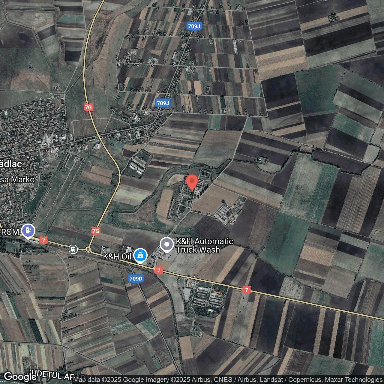 Poza harta hybrid, zoom 14, adresa Nadlac Arad, , judetul