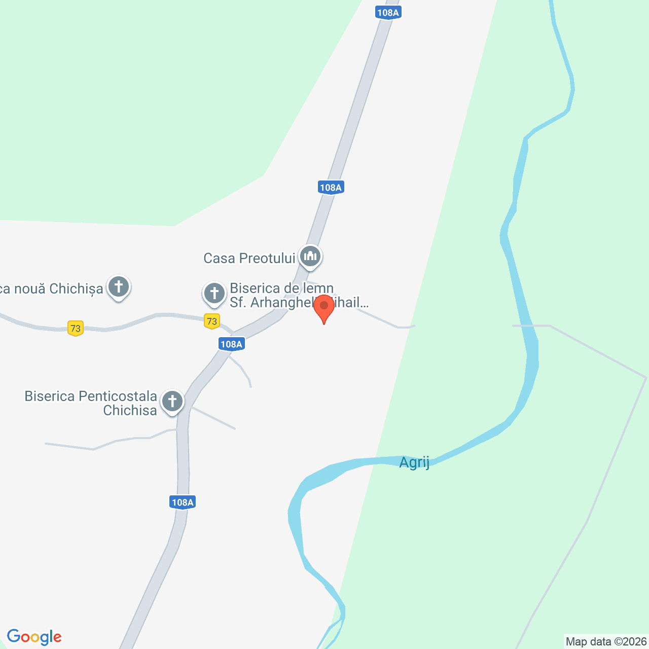 Poza harta streetview, zoom 16, adresa Chichisa, judet Salaj, , judetul