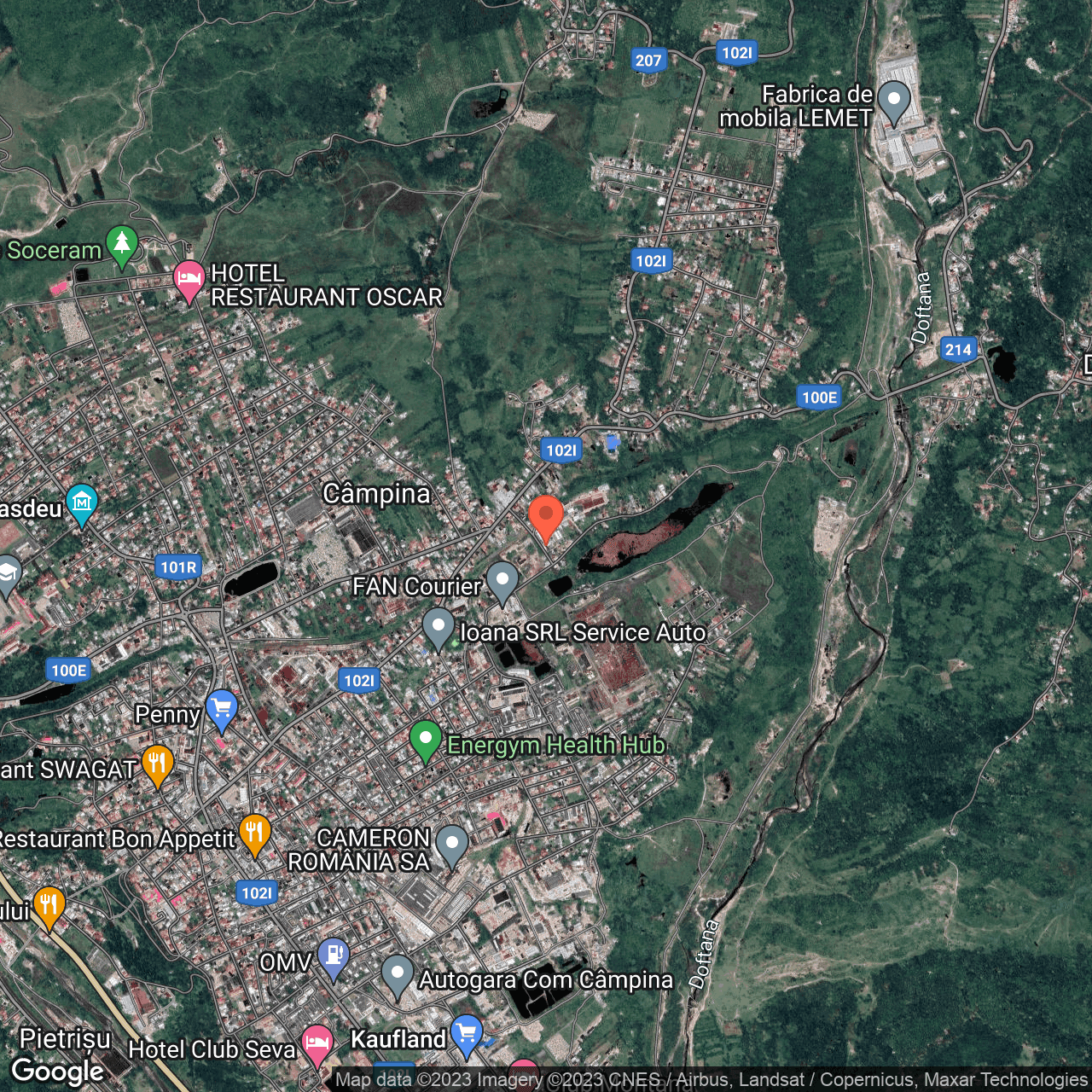 Poza harta hybrid, zoom 14, adresa Campina Strada Targu Mures, , judetul