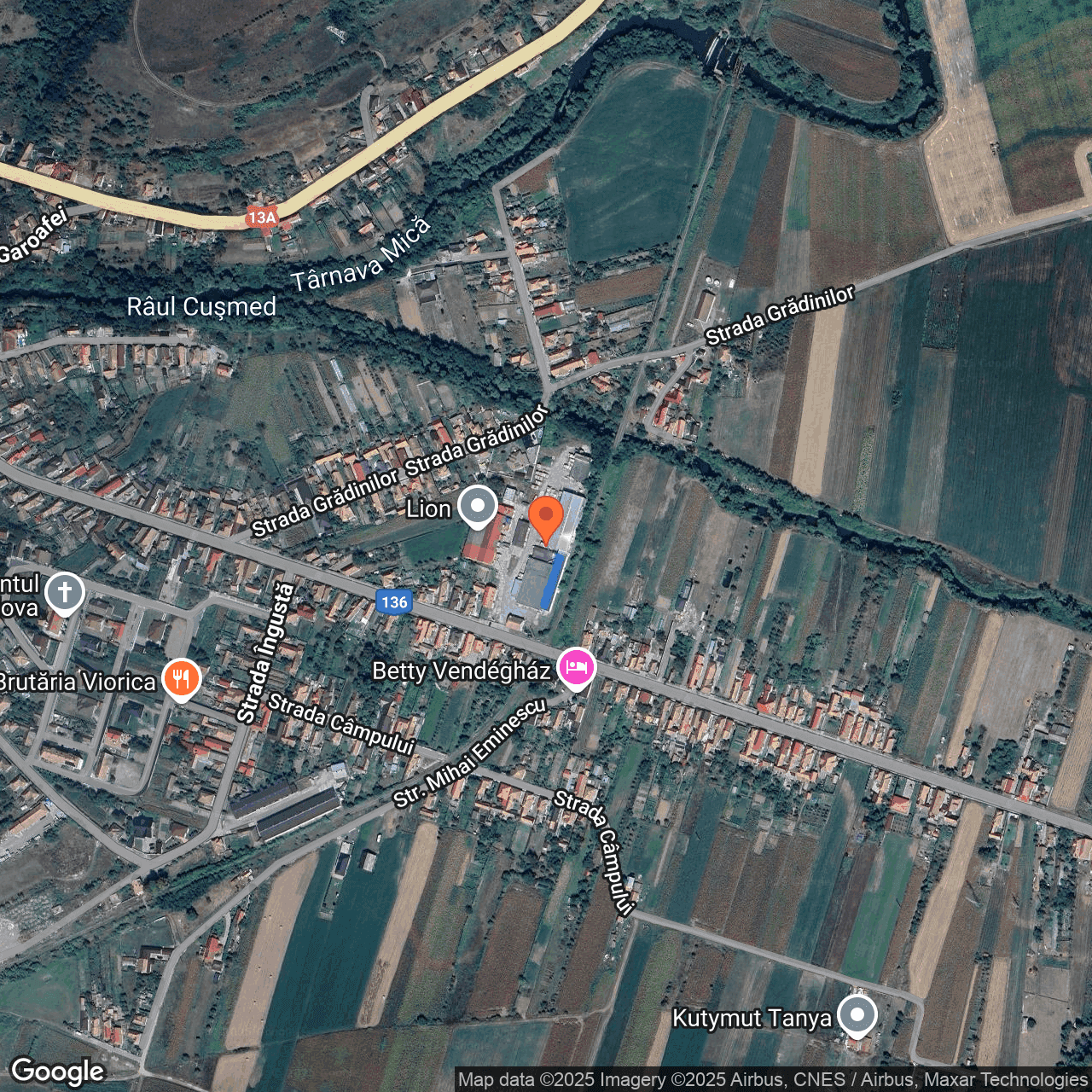 Poza harta hybrid, zoom 16, adresa Sangeorgiu de Padure Mures, , judetul