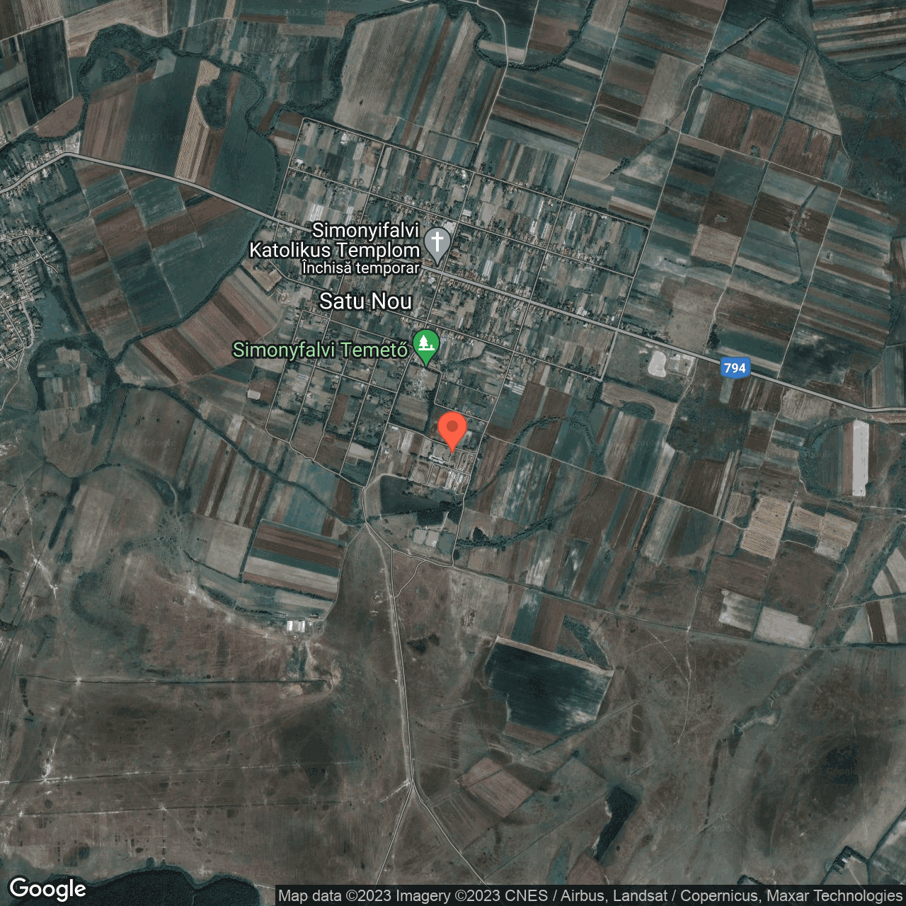 Poza harta hybrid, zoom 14, adresa Misca Arad, , judetul