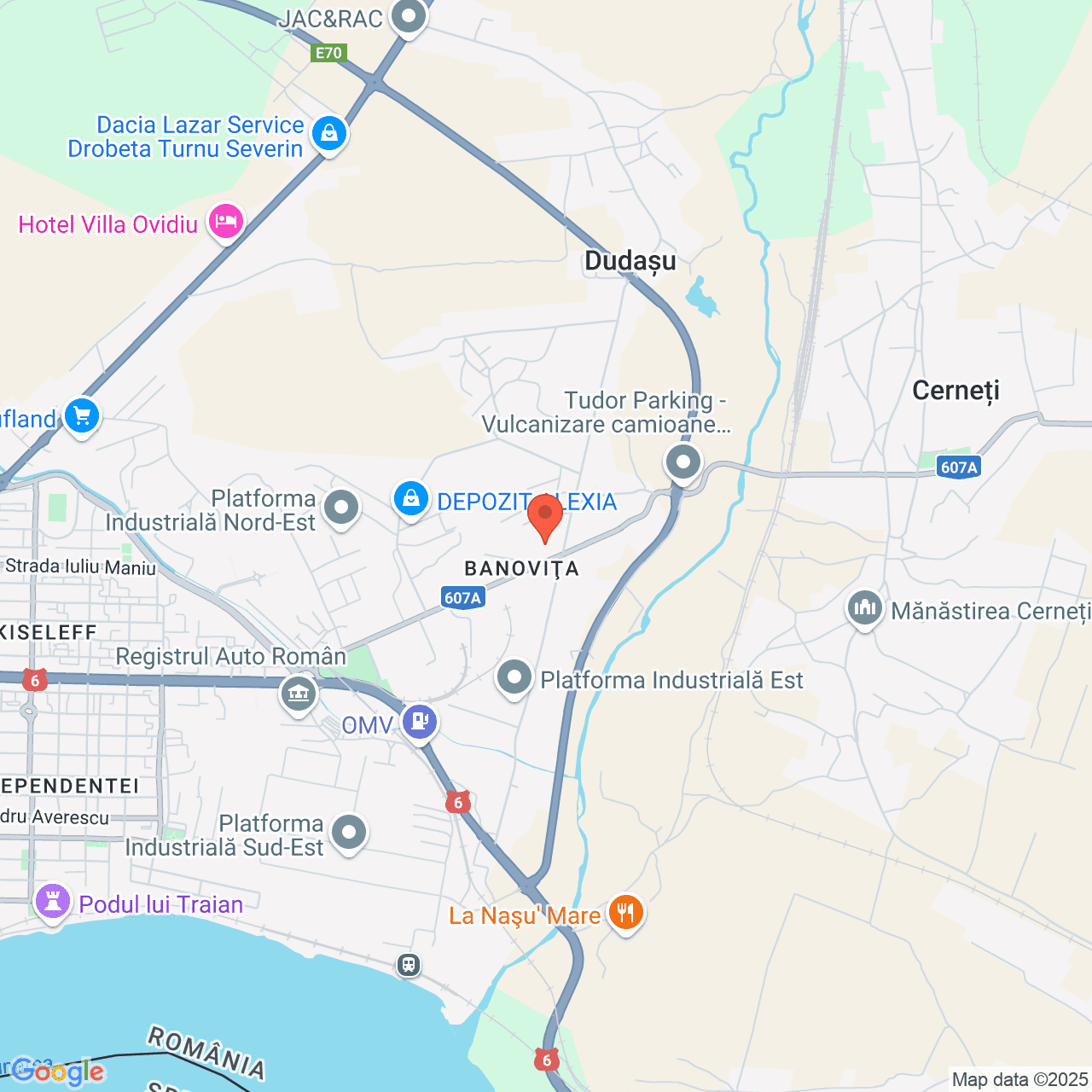 Poza harta streetview, zoom 14, adresa Dr. Tr. Severin, str. Calea Cernețului, nr. 23A, , judetul