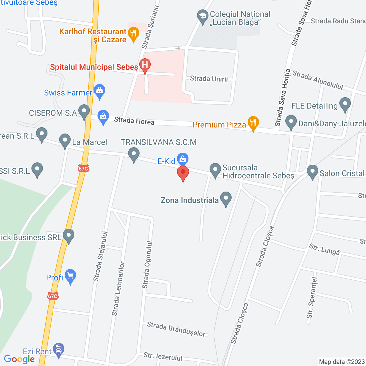 Poza harta streetview, zoom 16, adresa Alunului 8 Sebes, , judetul