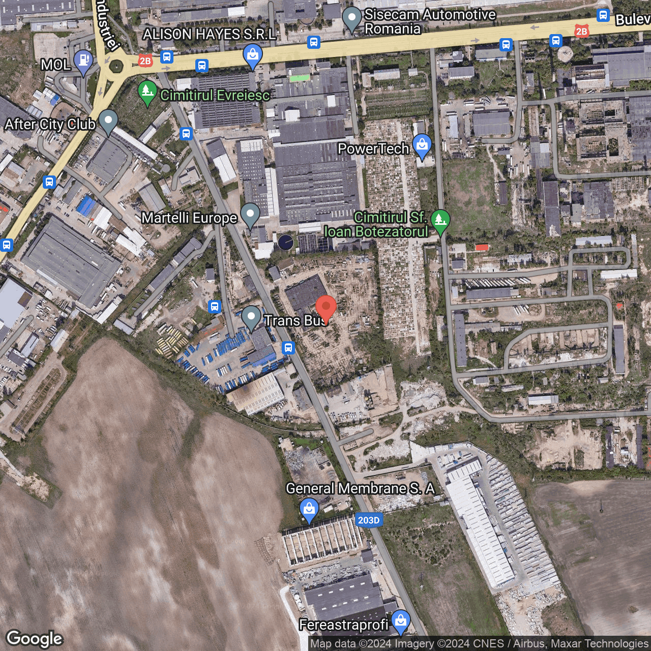 Poza harta hybrid, zoom 16, adresa Buzau, str. Pogonele nr. 3, , judetul