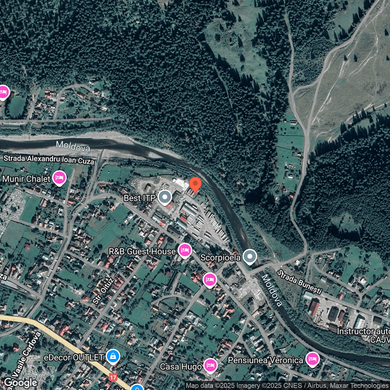 Poza harta hybrid, zoom 16, adresa Câmpulung Moldovenesc, , judetul