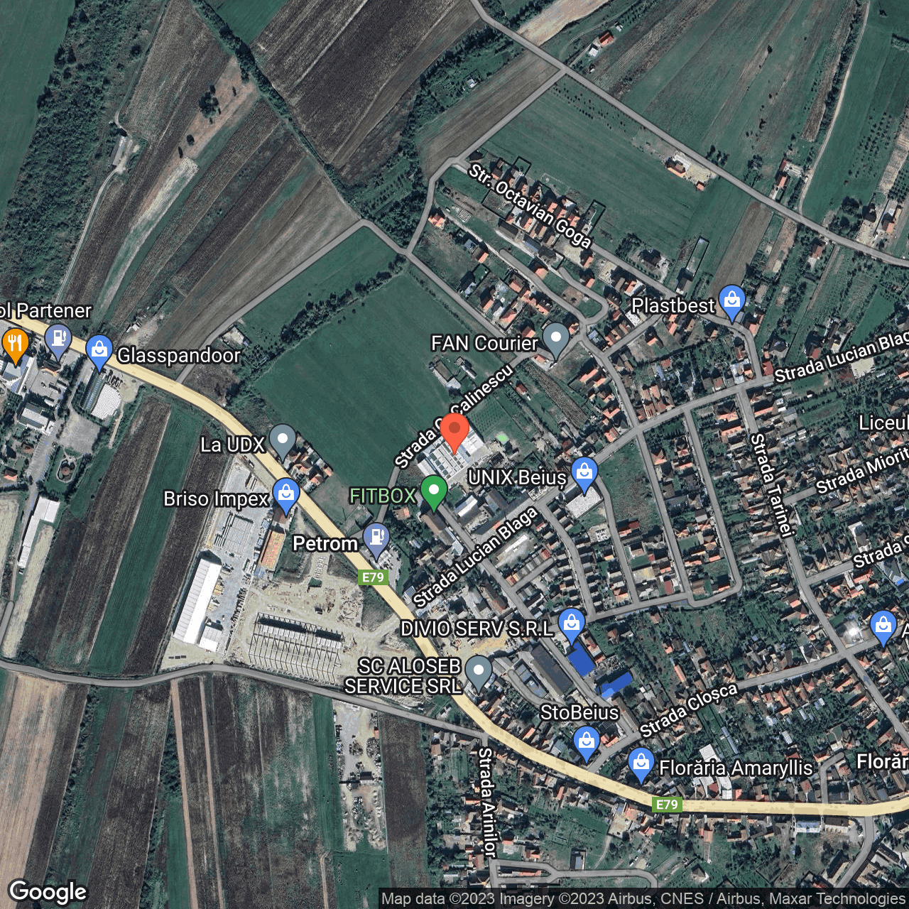 Poza harta hybrid, zoom 16, adresa Beius, str. Nicolae Iorga, nr. 1, , judetul