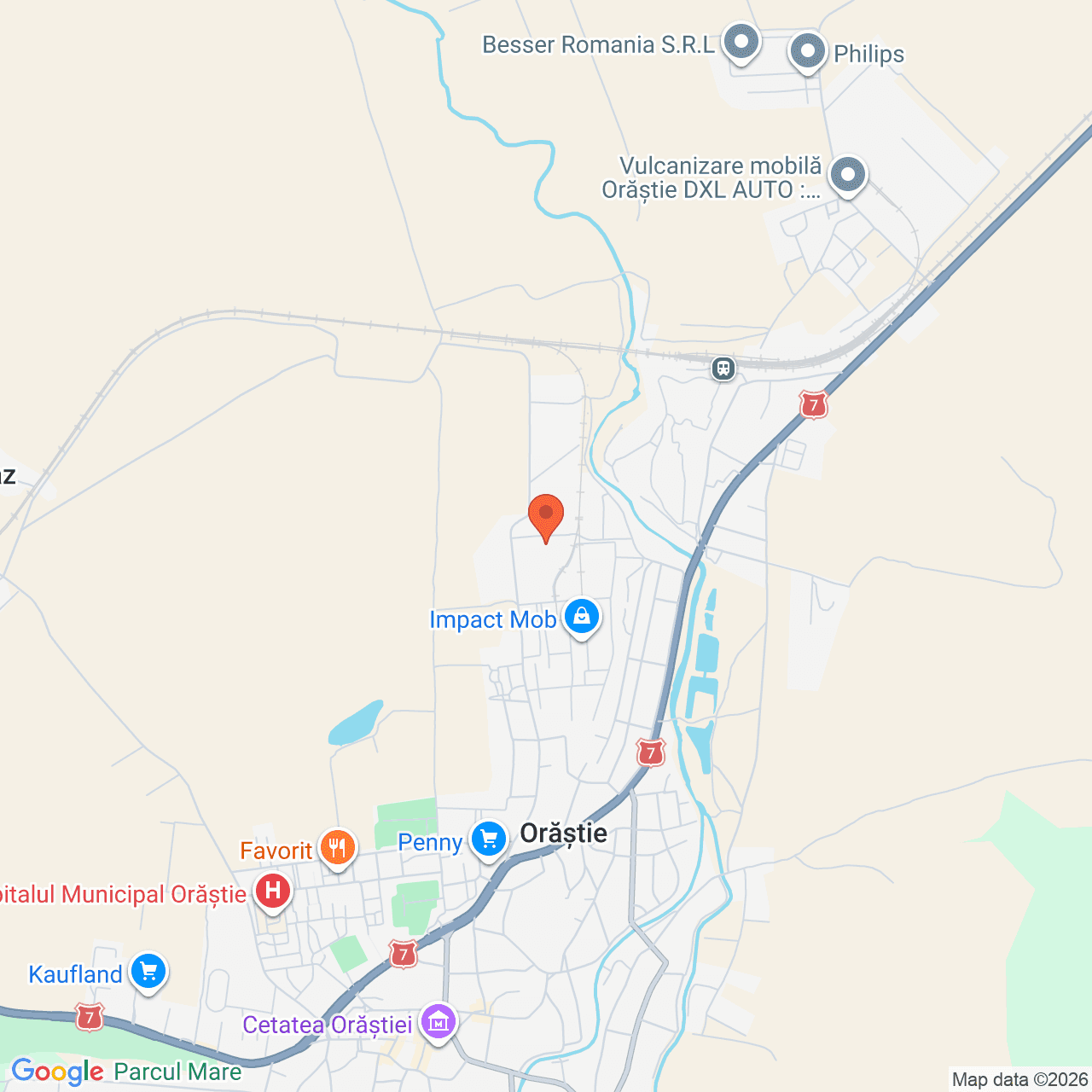 Poza harta streetview, zoom 14, adresa Orastie, str. Nicolae Titulescu, nr. 60A, , judetul
