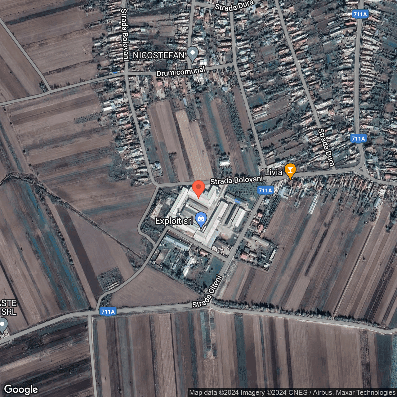 Poza harta hybrid, zoom 16, adresa Potlogi, , judetul