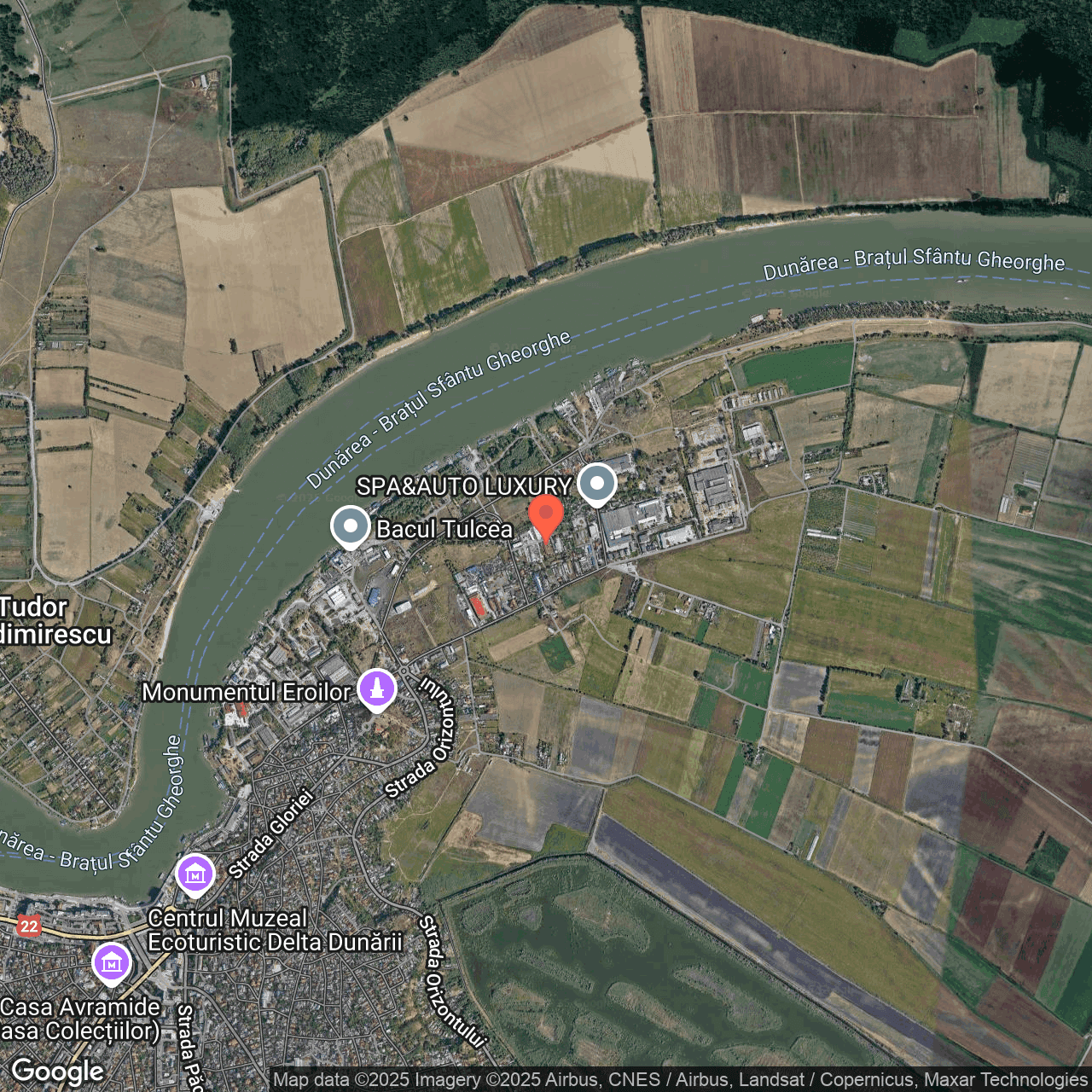 Poza harta hybrid, zoom 14, adresa Strada Prislav Tulcea, , judetul