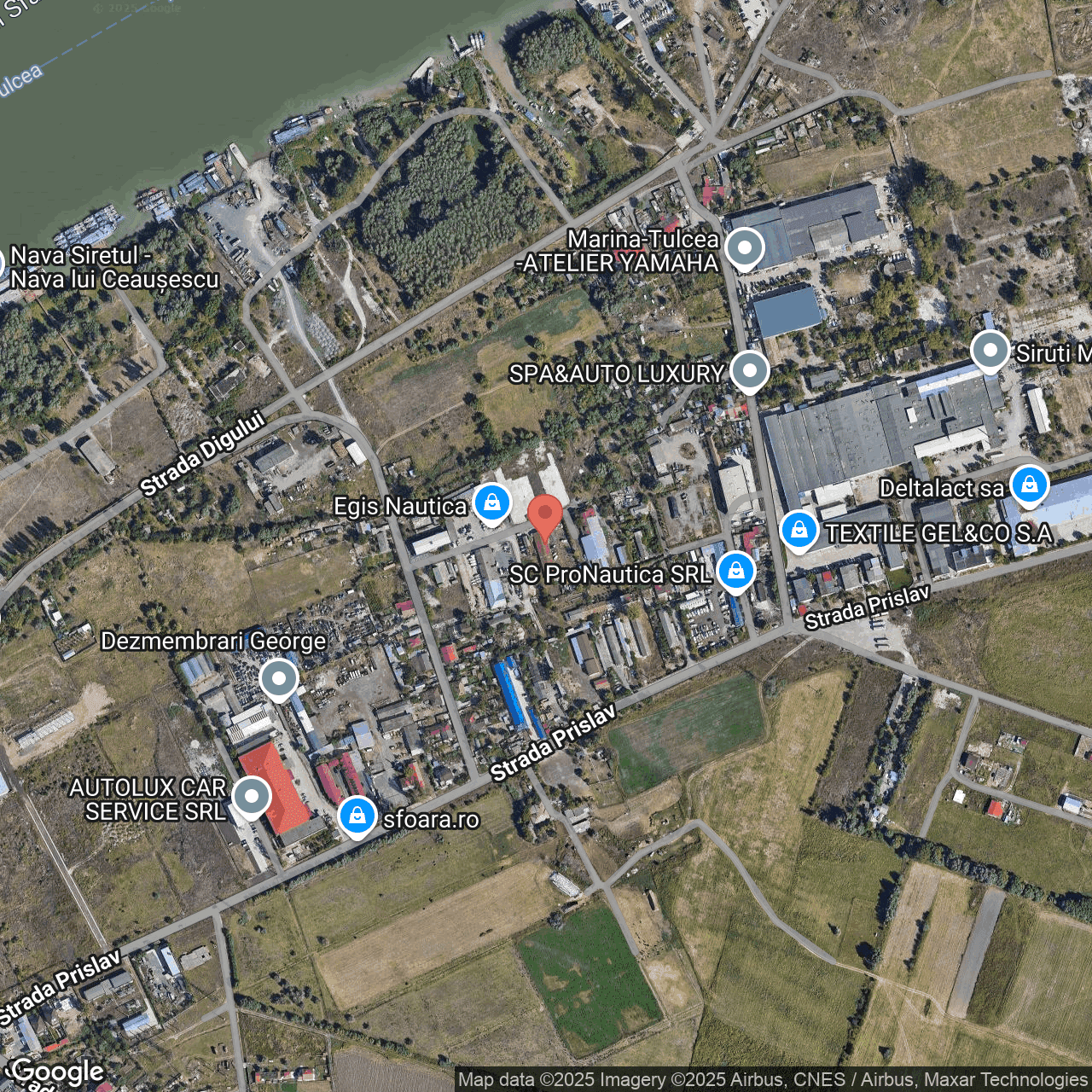 Poza harta hybrid, zoom 16, adresa Strada Prislav Tulcea, , judetul