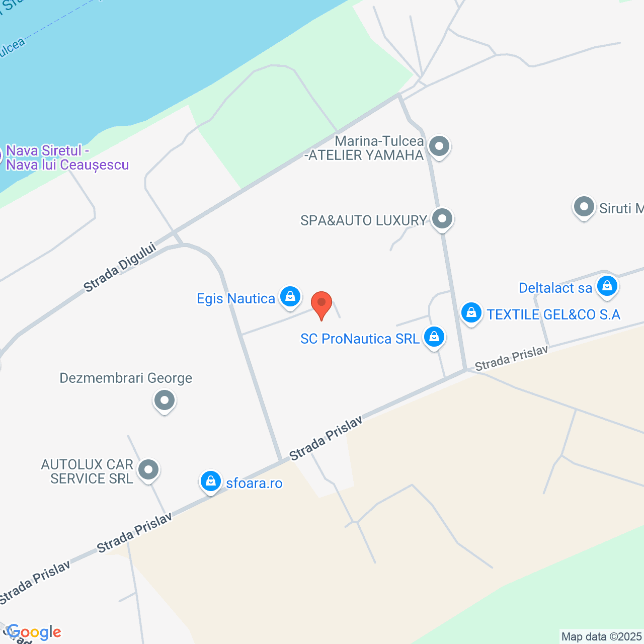 Poza harta streetview, zoom 16, adresa Strada Prislav Tulcea, , judetul