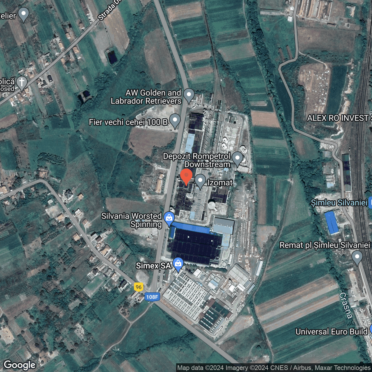 Poza harta hybrid, zoom 16, adresa Simleul Silvaniei, , judetul