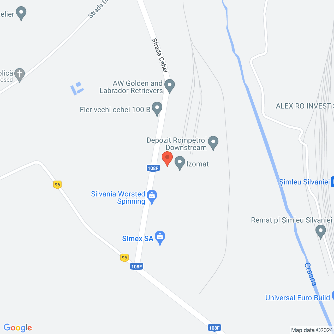 Poza harta streetview, zoom 16, adresa Simleul Silvaniei, , judetul