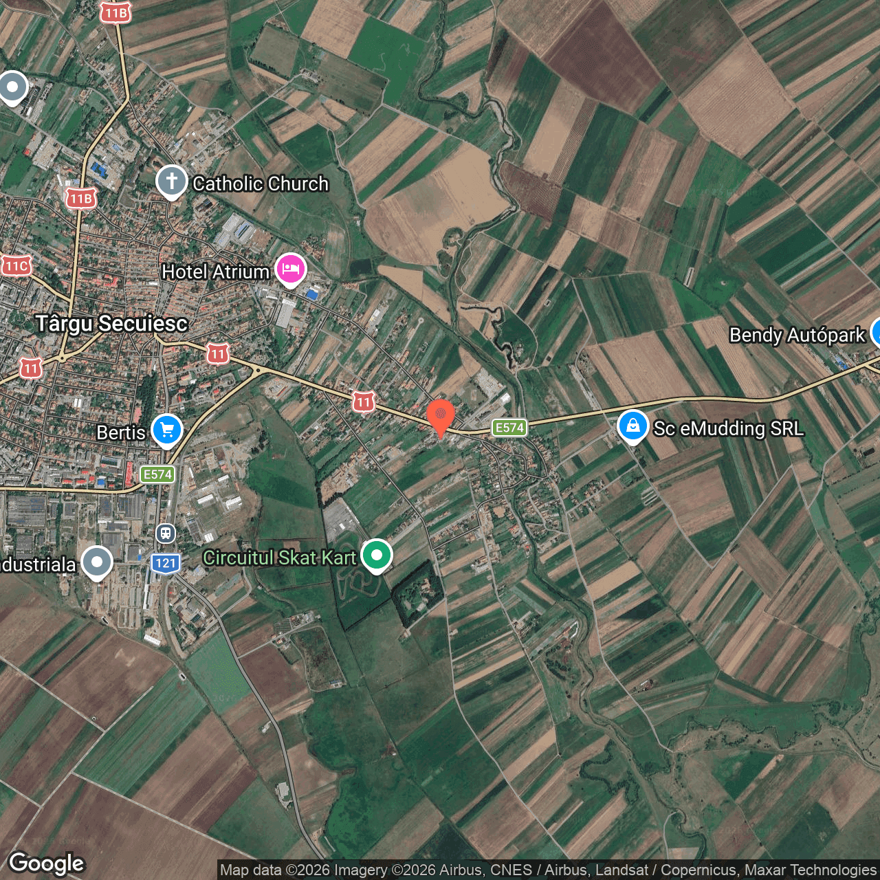 Poza harta hybrid, zoom 14, adresa Targul Secuiesc Covasna, , judetul