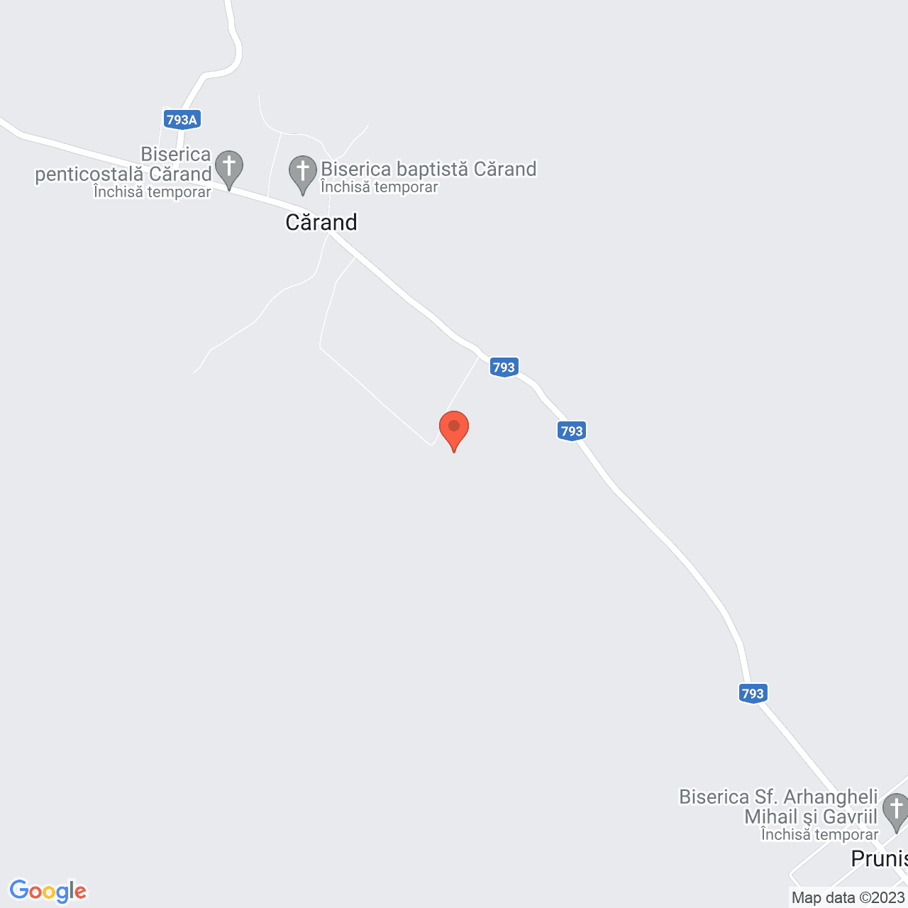 Poza harta streetview, zoom 14, adresa Carand, , judetul