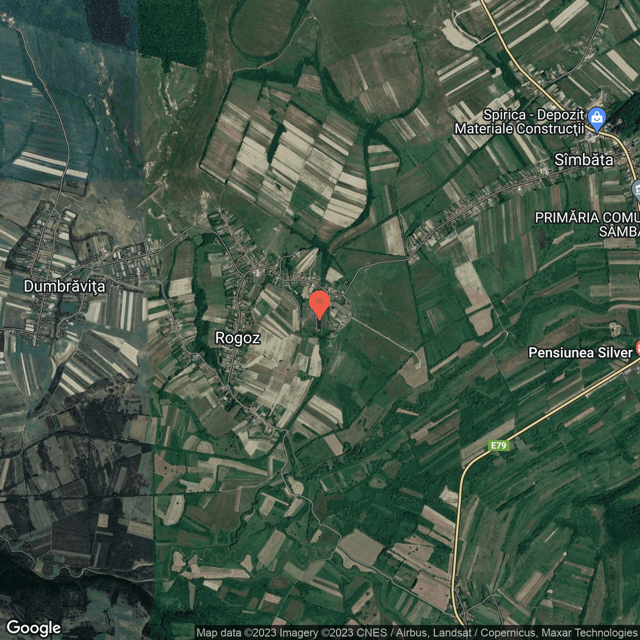 Poza harta hybrid, zoom 14, adresa Rogoz Sambata, , judetul