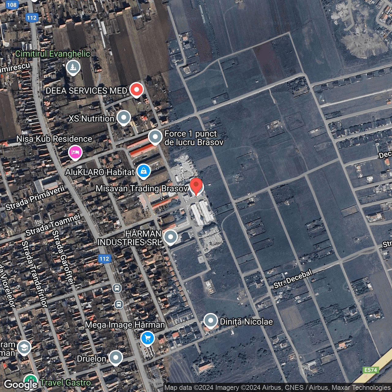 Poza harta hybrid, zoom 16, adresa Harman Brasov, , judetul