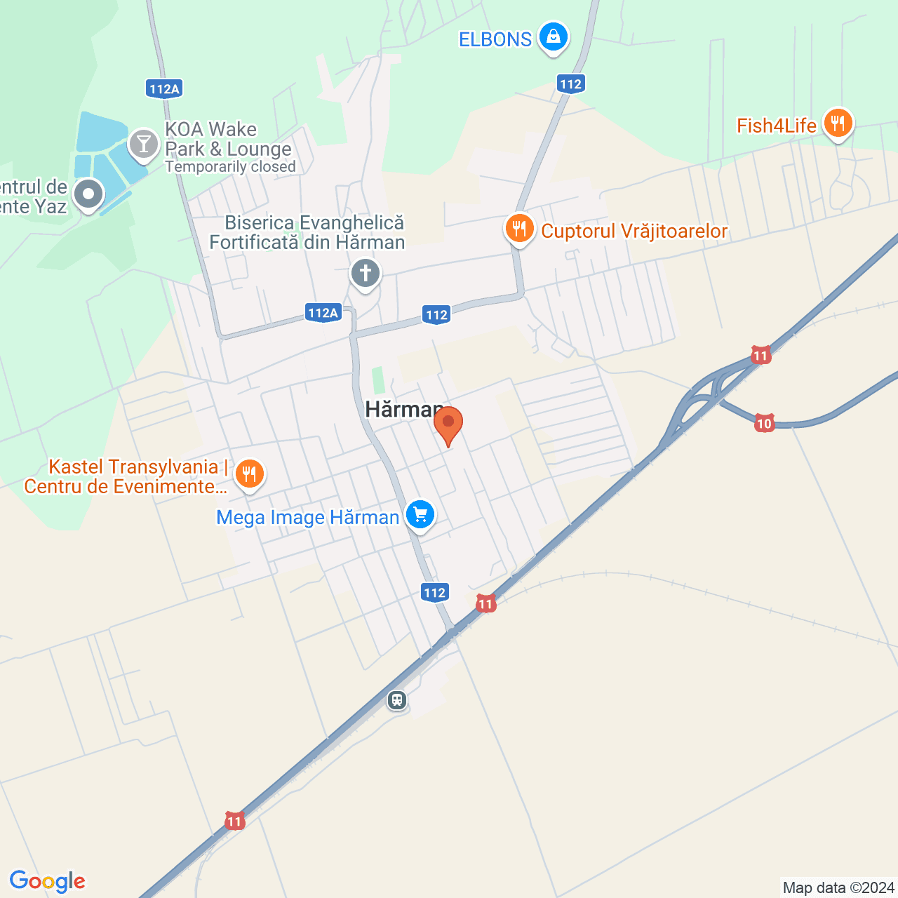 Poza harta streetview, zoom 14, adresa Harman Brasov, , judetul