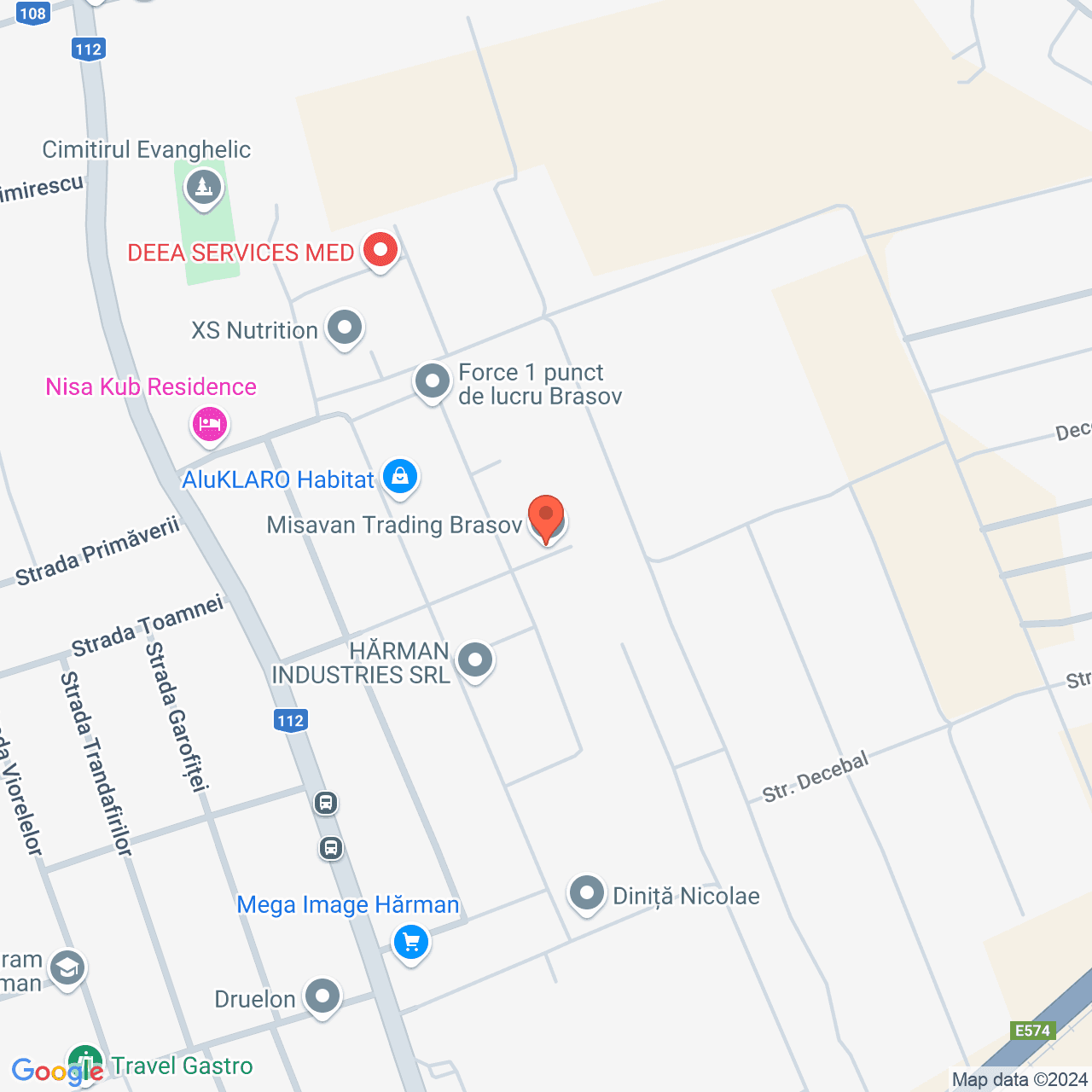 Poza harta streetview, zoom 16, adresa Harman Brasov, , judetul