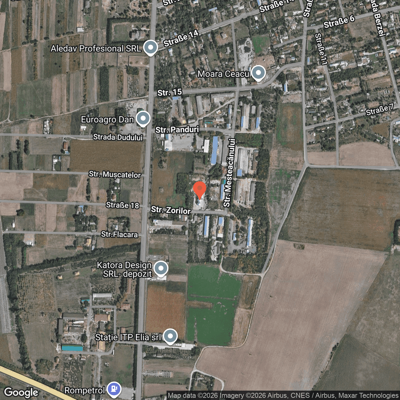 Poza harta hybrid, zoom 16, adresa Cuza Voda, Sat Ceacu, Călărași, , judetul