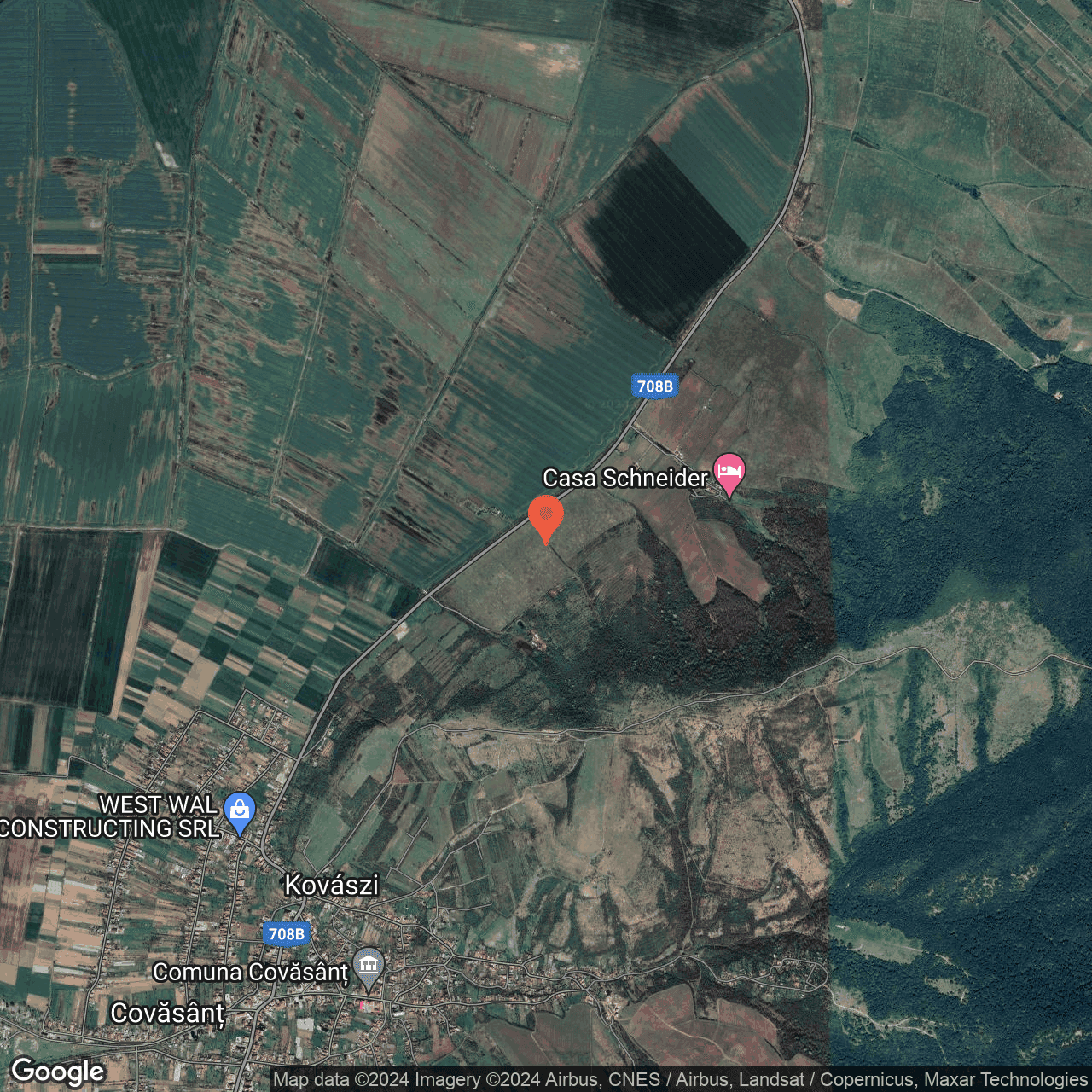 Poza harta hybrid, zoom 14, adresa Siria Arad, , judetul