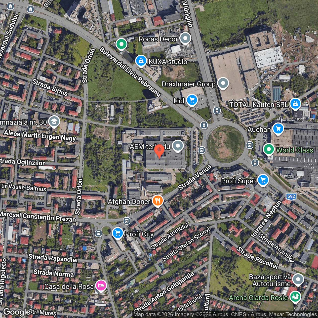 Poza harta hybrid, zoom 16, adresa Timisoara, Piața General Gheorghe Domășnean, Nr. 5, , judetul