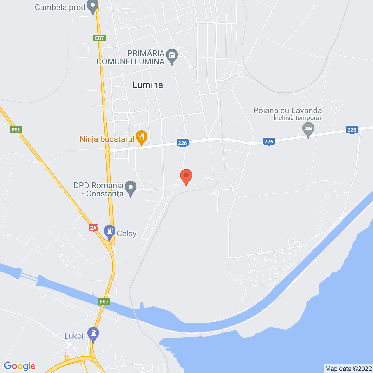 Poza harta streetview, zoom 14, adresa Lumina, judetul Constanta