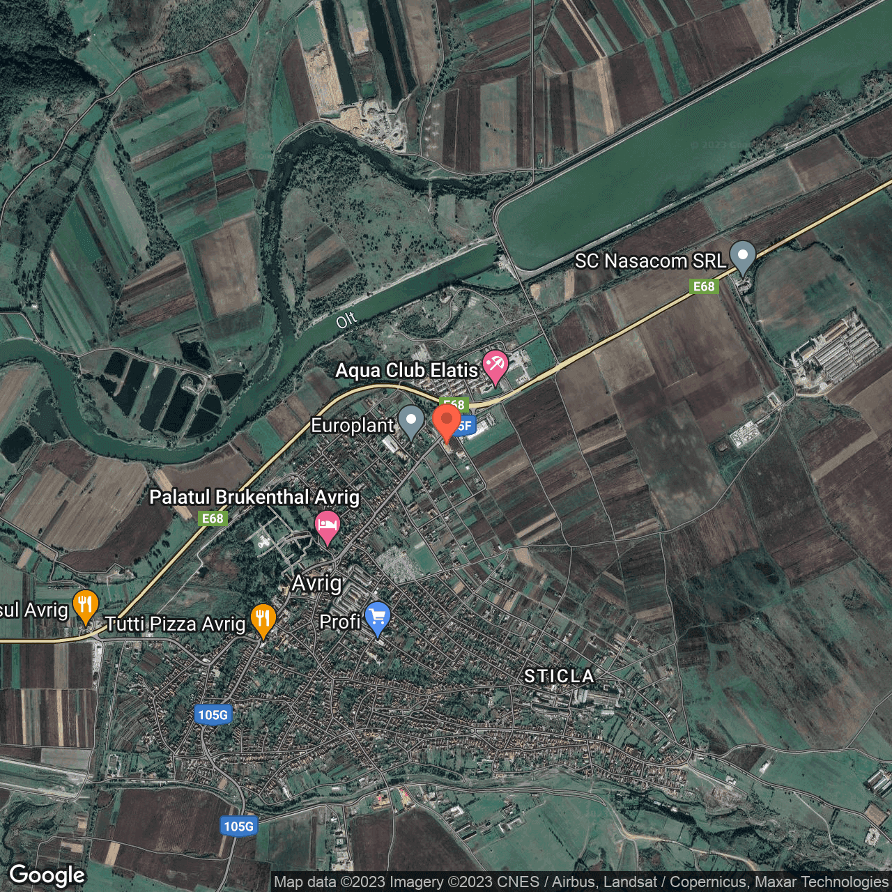 Poza harta hybrid, zoom 14, adresa Gheorghe Lazăr Avrig, , judetul