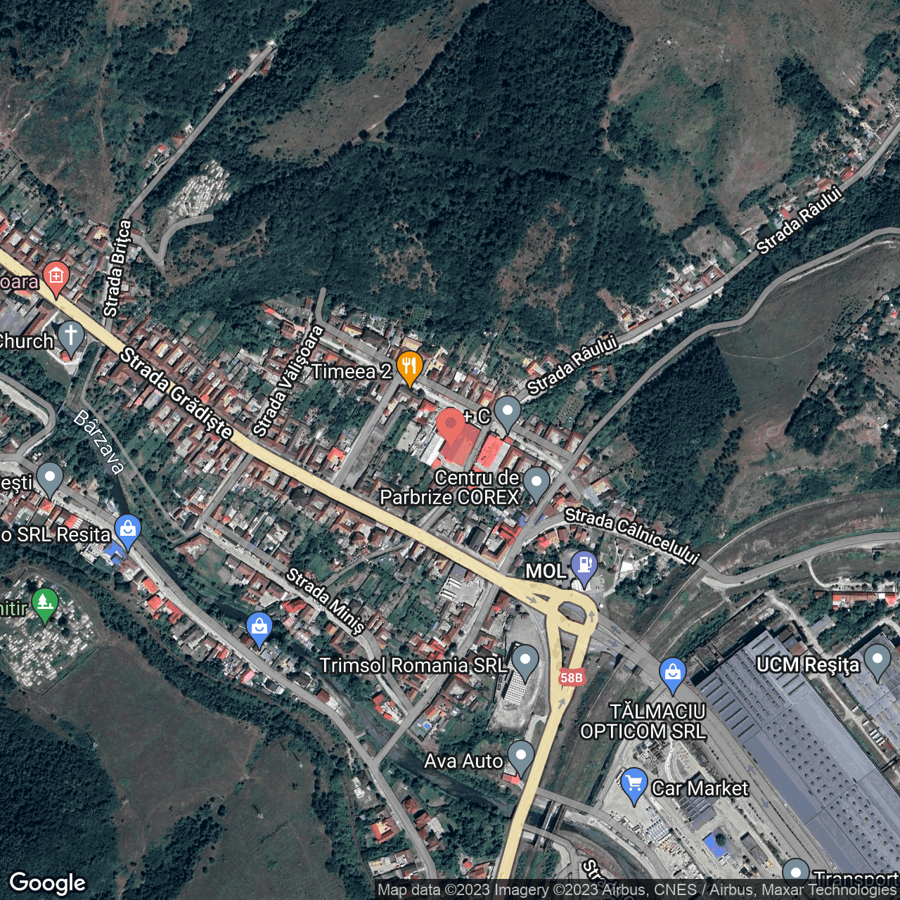 Poza harta hybrid, zoom 16, adresa Strada Raului Calnic, , judetul