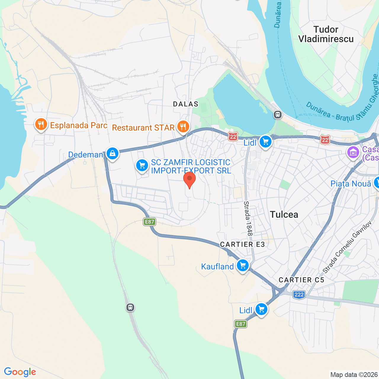 Poza harta streetview, zoom 14, adresa Tulcea, Str. Combustibilului nr.3, , judetul