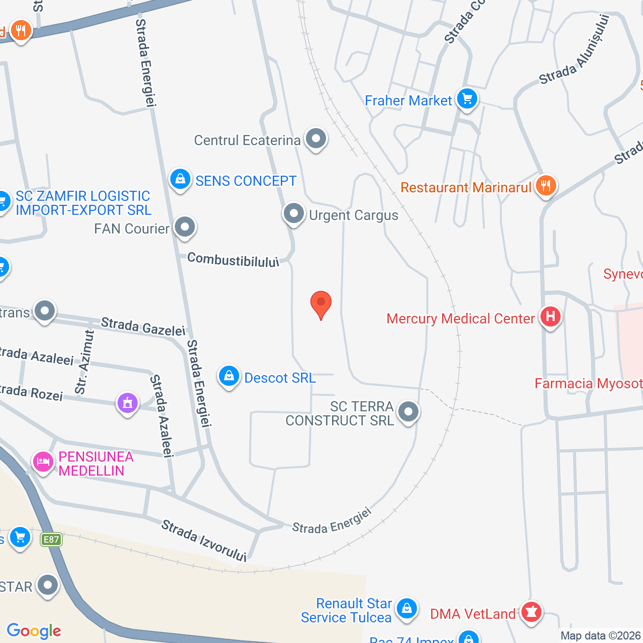 Poza harta streetview, zoom 16, adresa Tulcea, Str. Combustibilului nr.3, , judetul