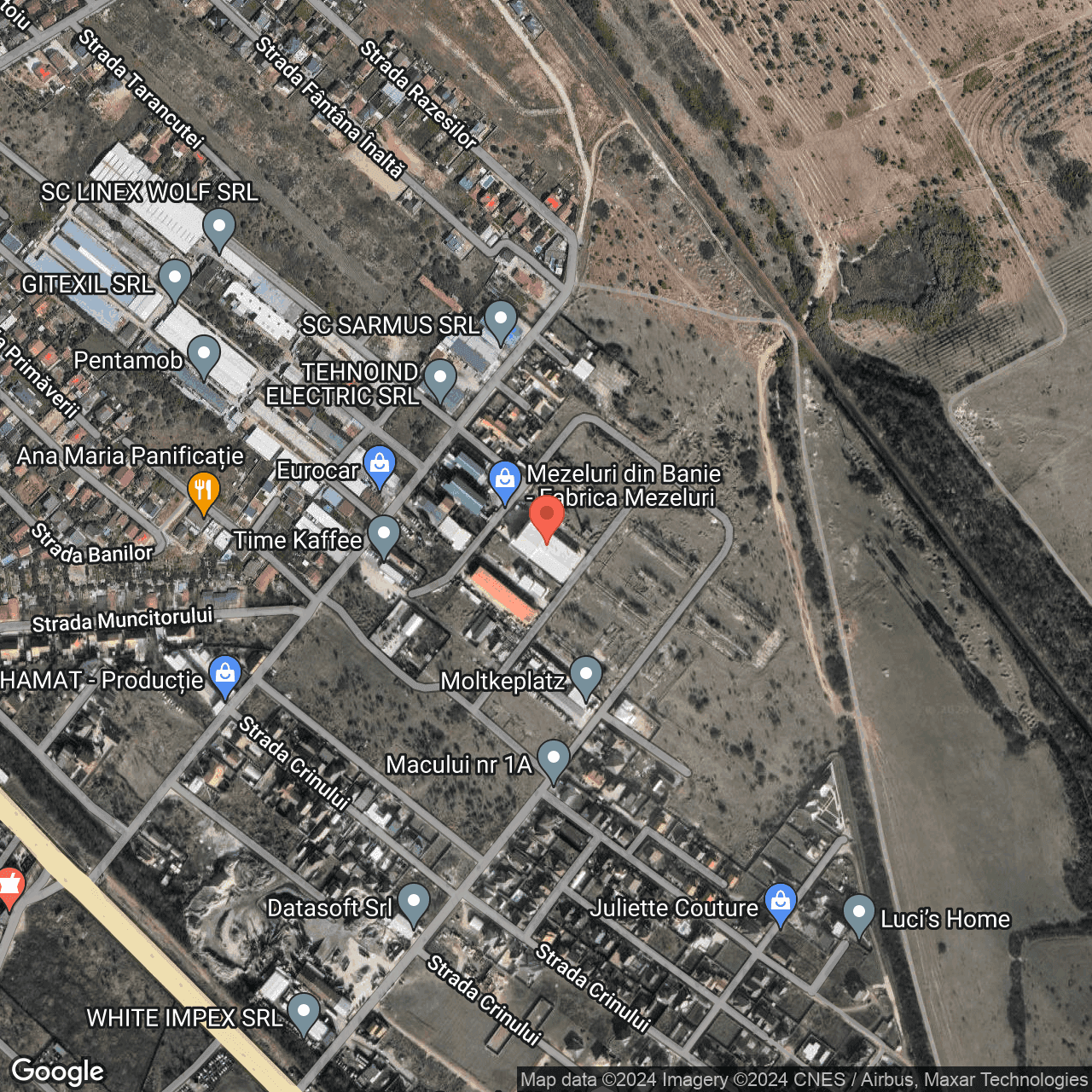 Poza harta hybrid, zoom 16, adresa str. Păcii Carcea Dolj, , judetul