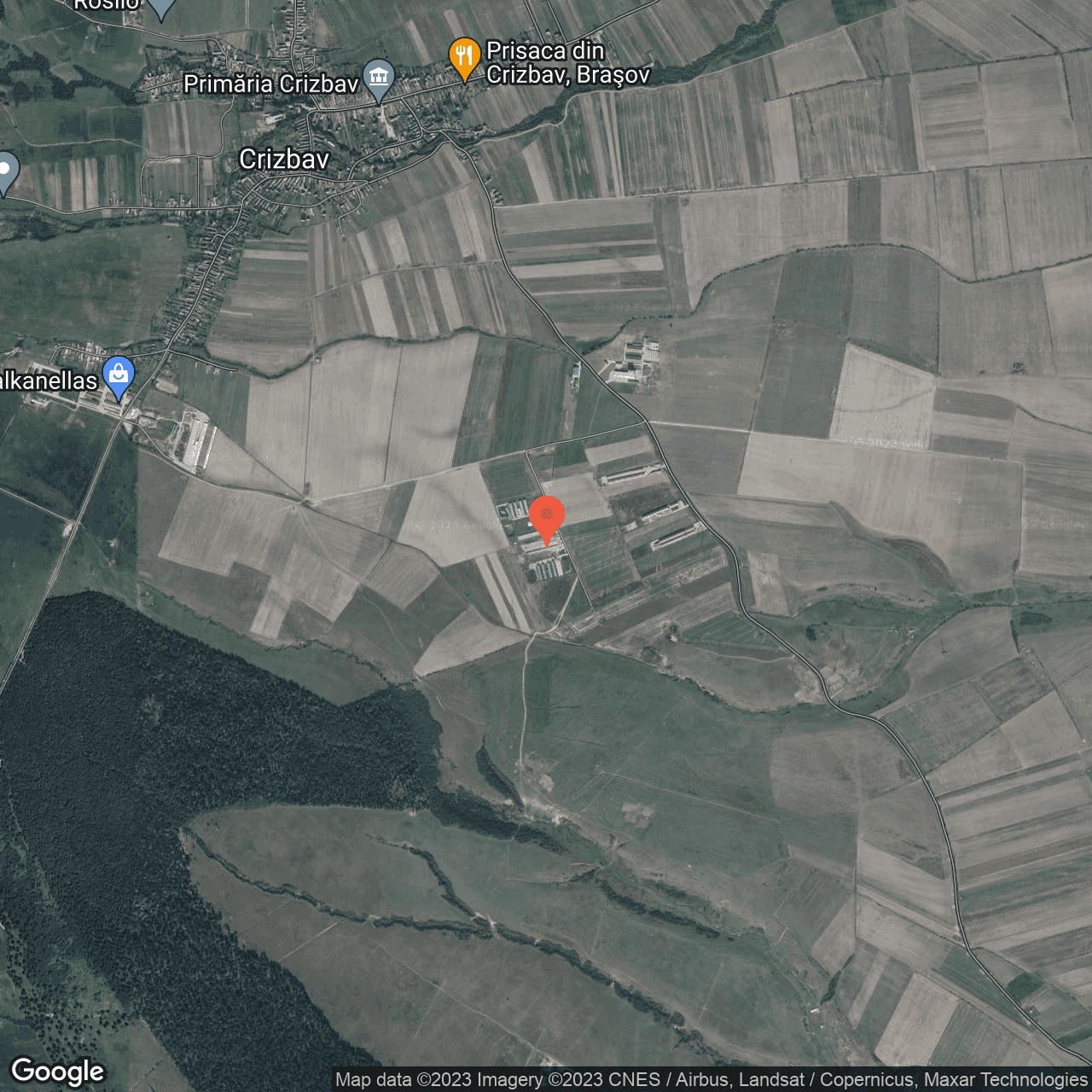 Poza harta hybrid, zoom 14, adresa Crizbav, , judetul