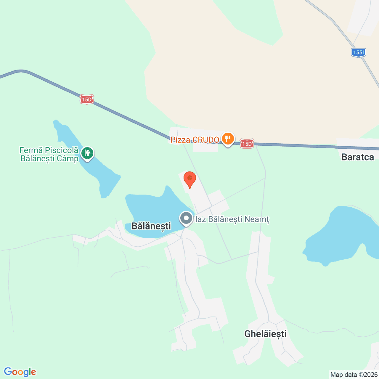 Poza harta streetview, zoom 14, adresa satului Bălăneşti, comuna Bârgăuani, județul Neamț, , judetul