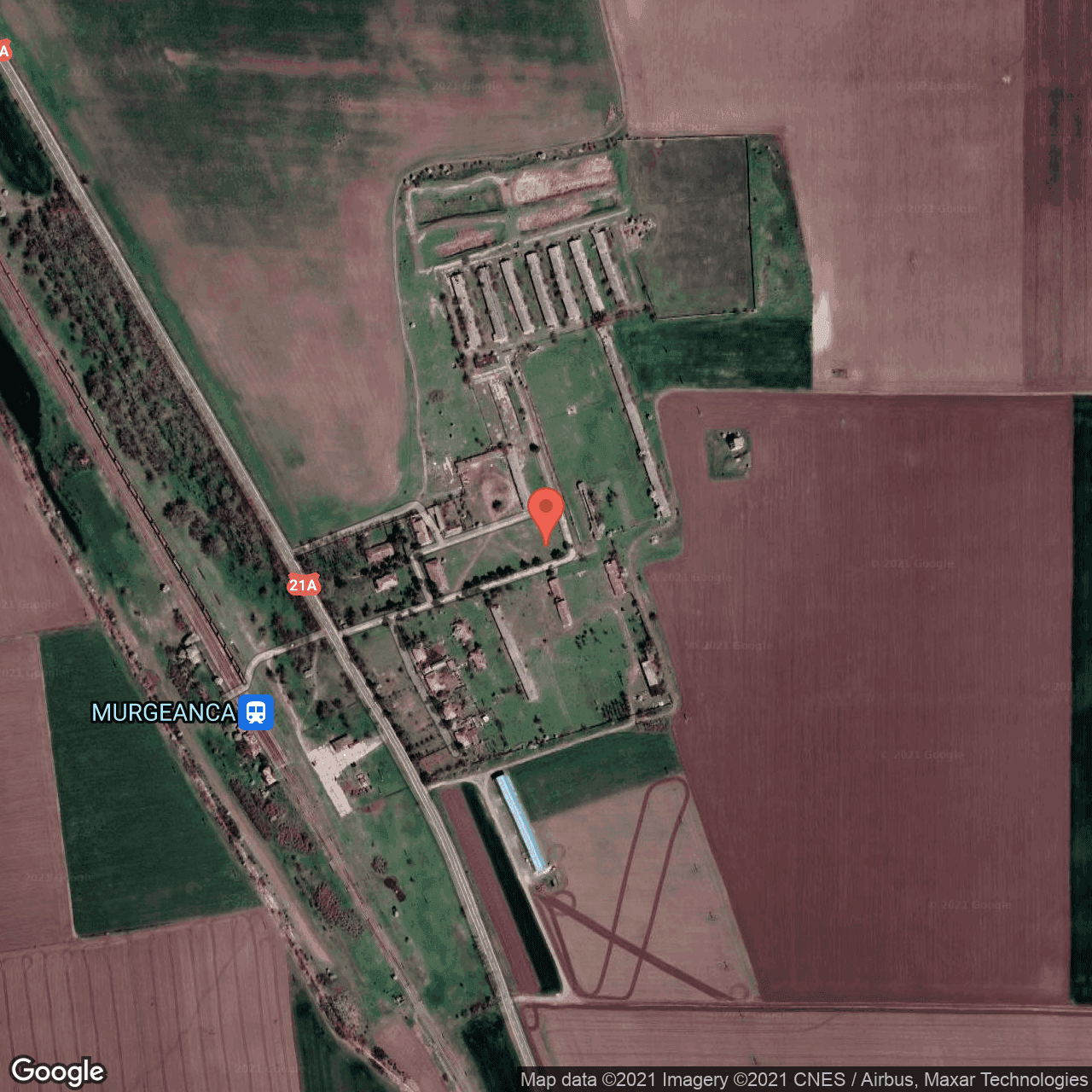 Poza harta hybrid, zoom 16, adresa Murgeanca, judetul Ialomita