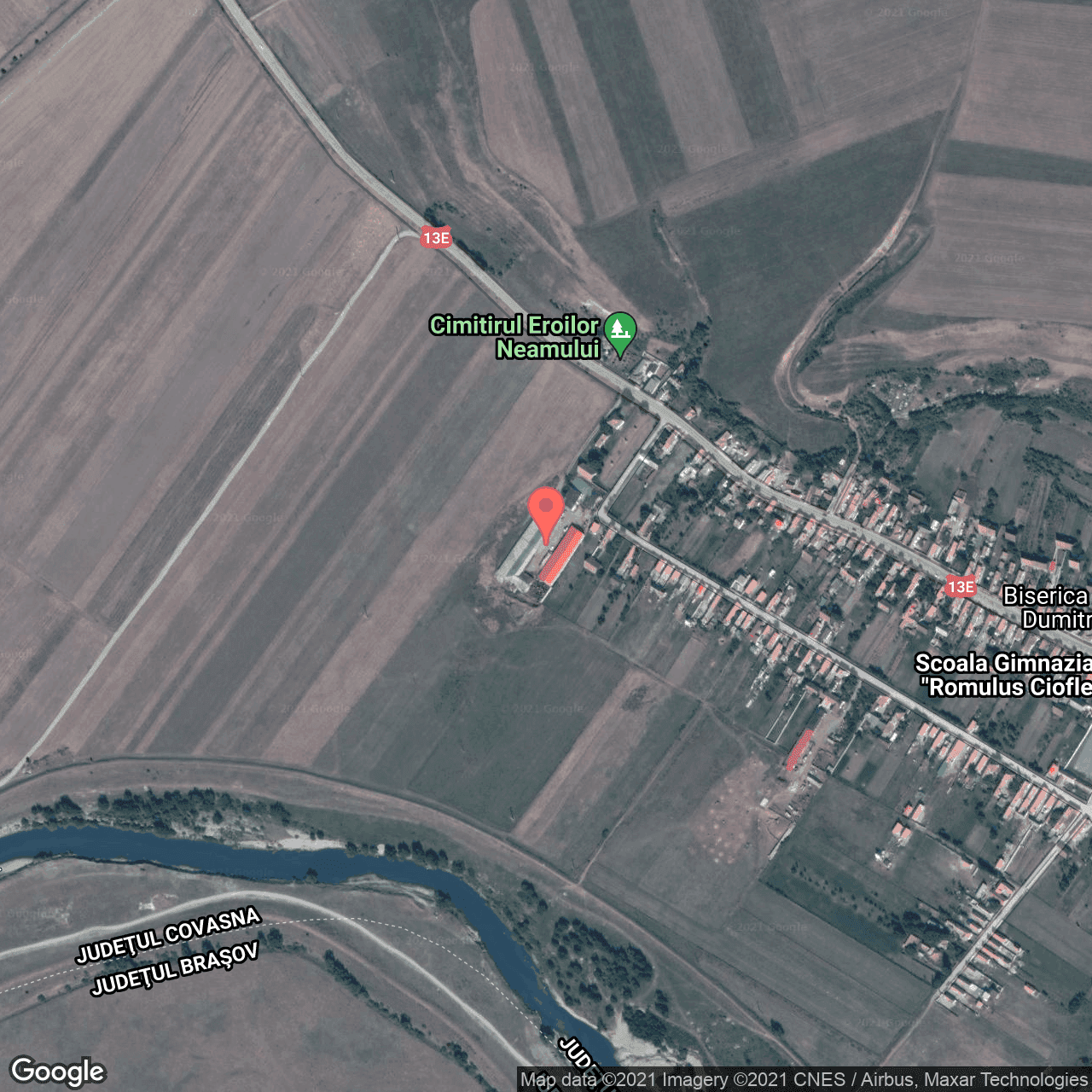 Poza harta hybrid, zoom 16, adresa Araci, judetul Covasna