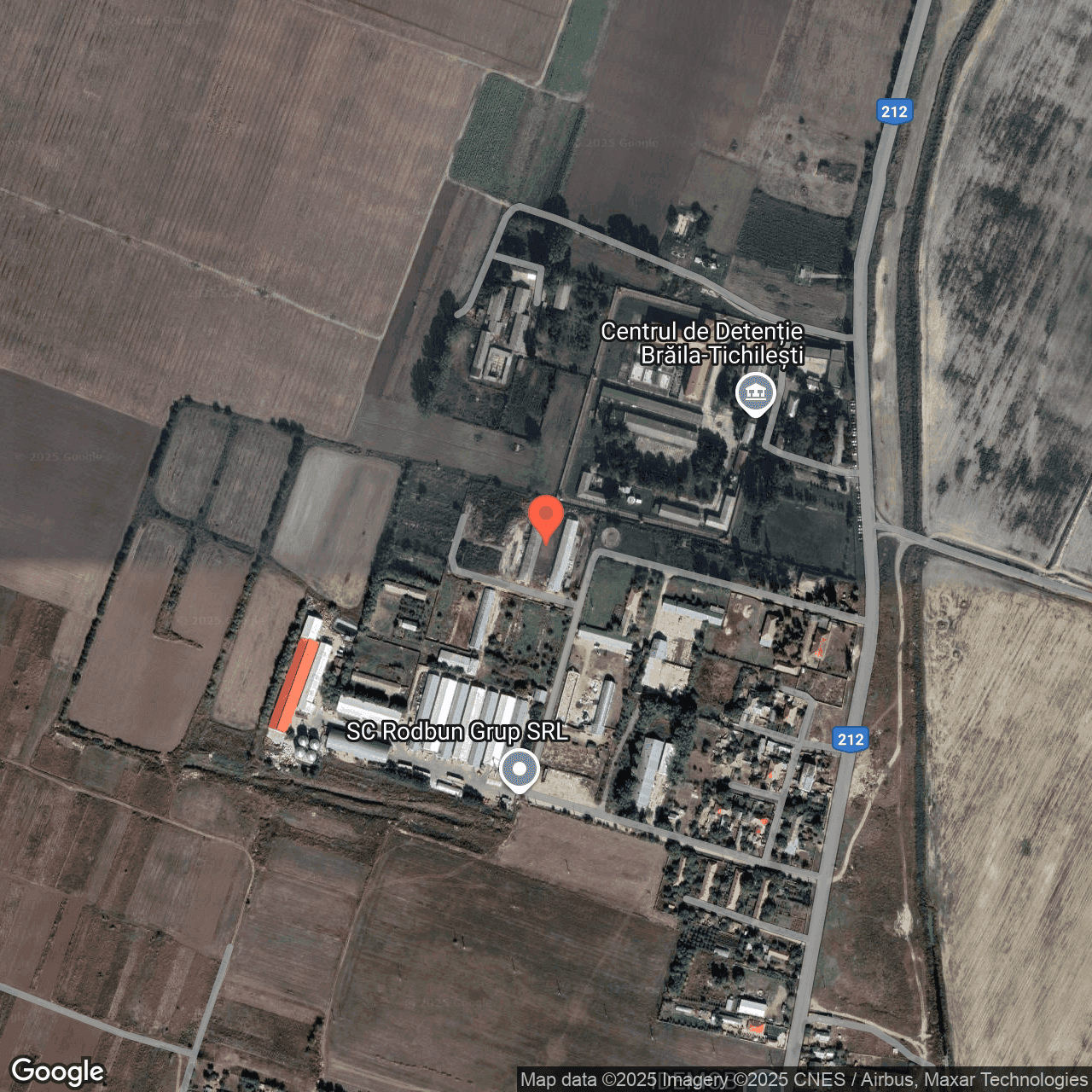 Poza harta hybrid, zoom 16, adresa Tichilesti Braila, , judetul