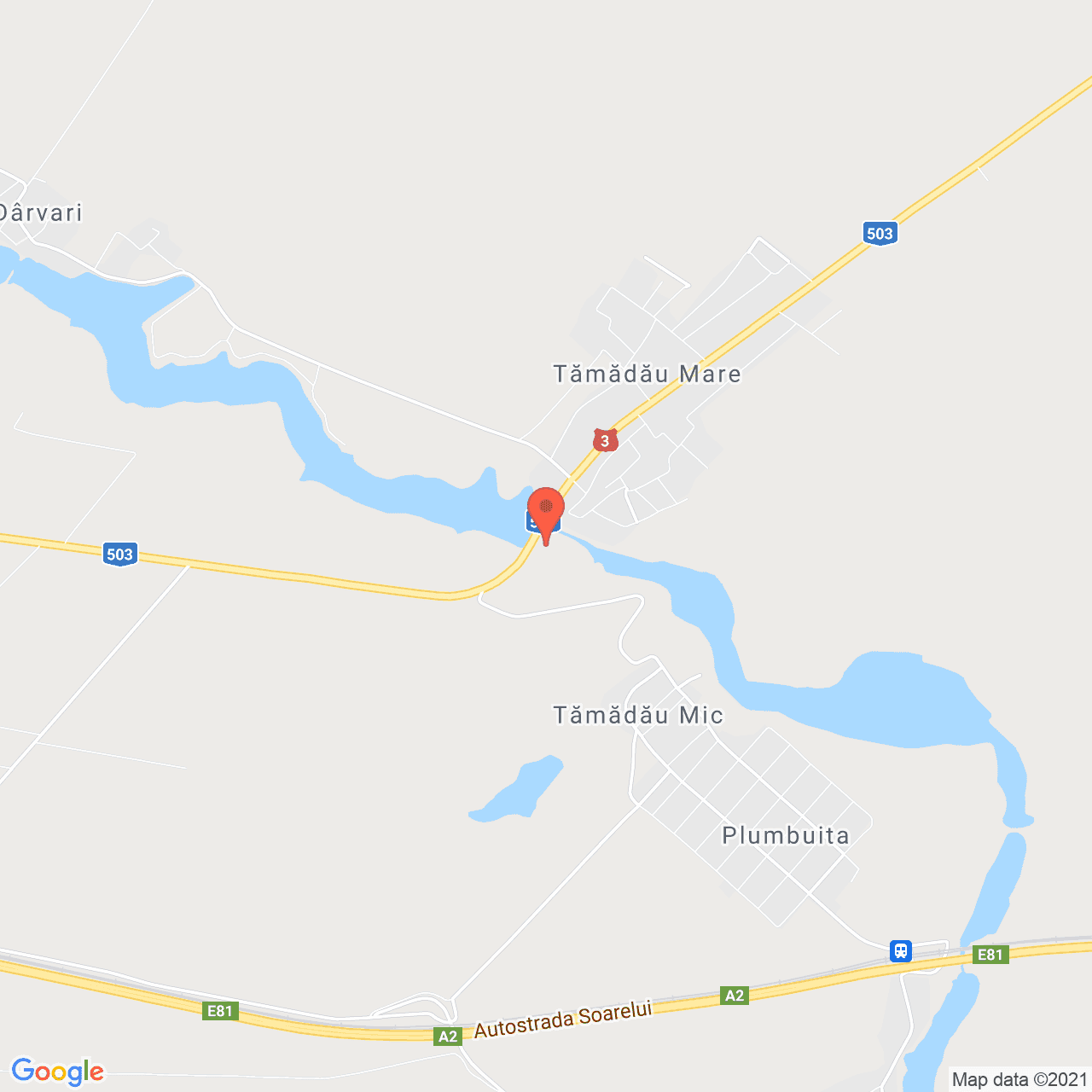 Poza harta streetview, zoom 14, adresa Tamadau Mare, judetul Calarasi