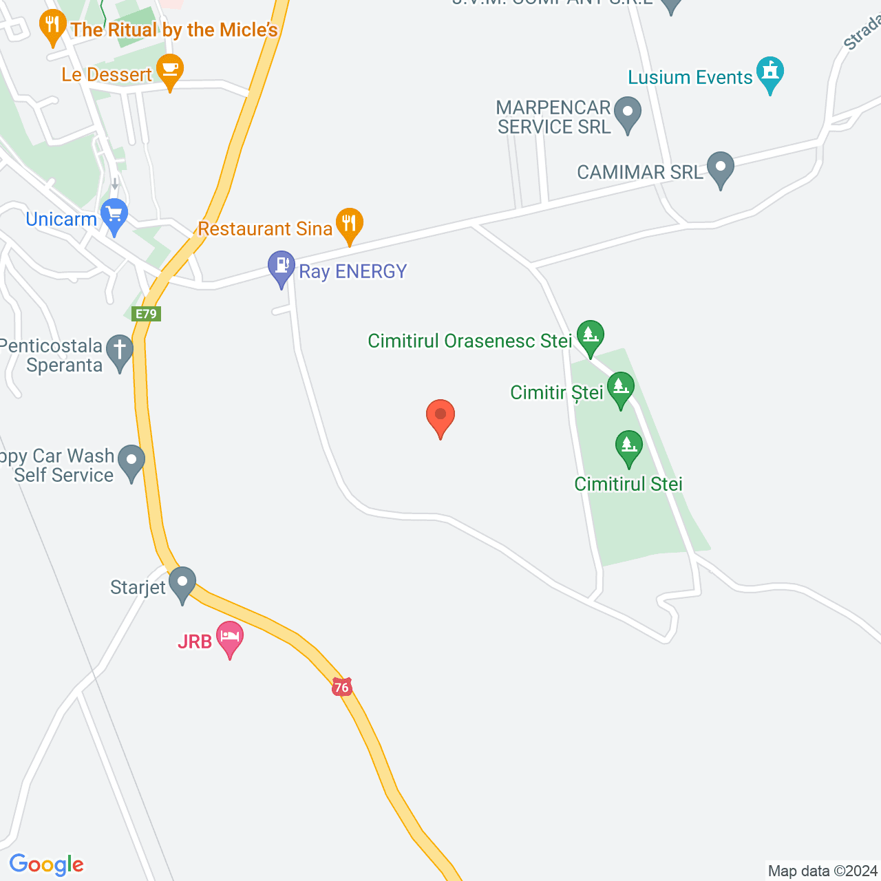 Poza harta streetview, zoom 16, adresa Stei, , judetul