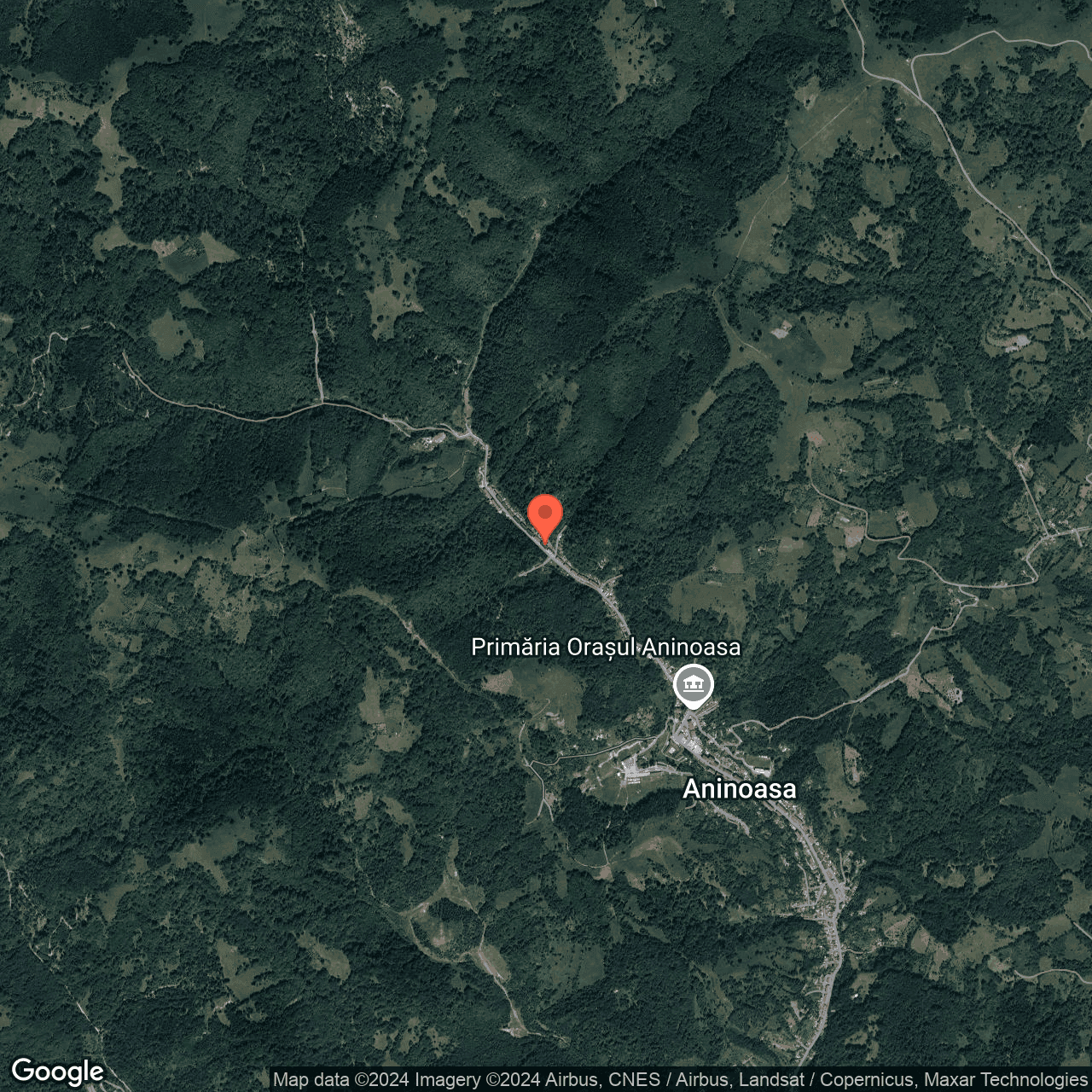 Poza harta hybrid, zoom 14, adresa Aninoasa, str. Libertatii, nr. 129, , judetul
