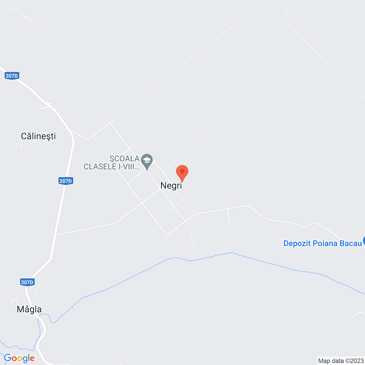 Poza harta streetview, zoom 14, adresa Negri Bacau, , judetul