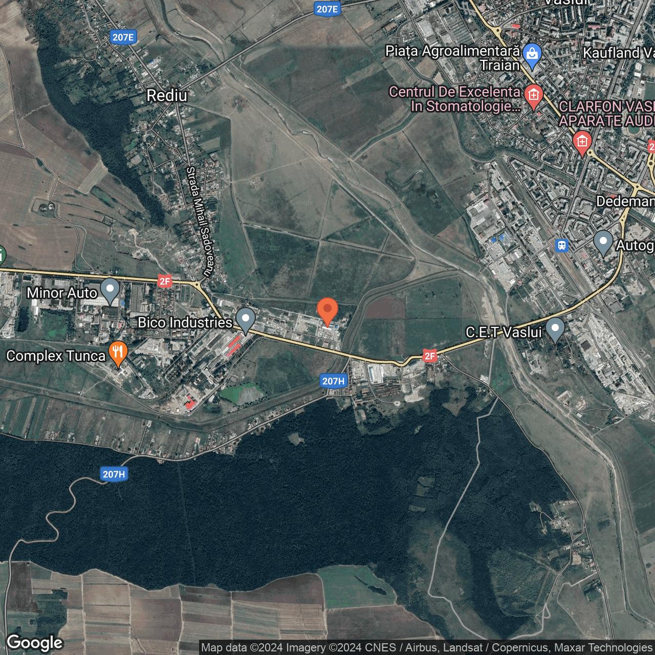 Poza harta hybrid, zoom 14, adresa Vaslui, str. Ceramicii nr. 40, , judetul